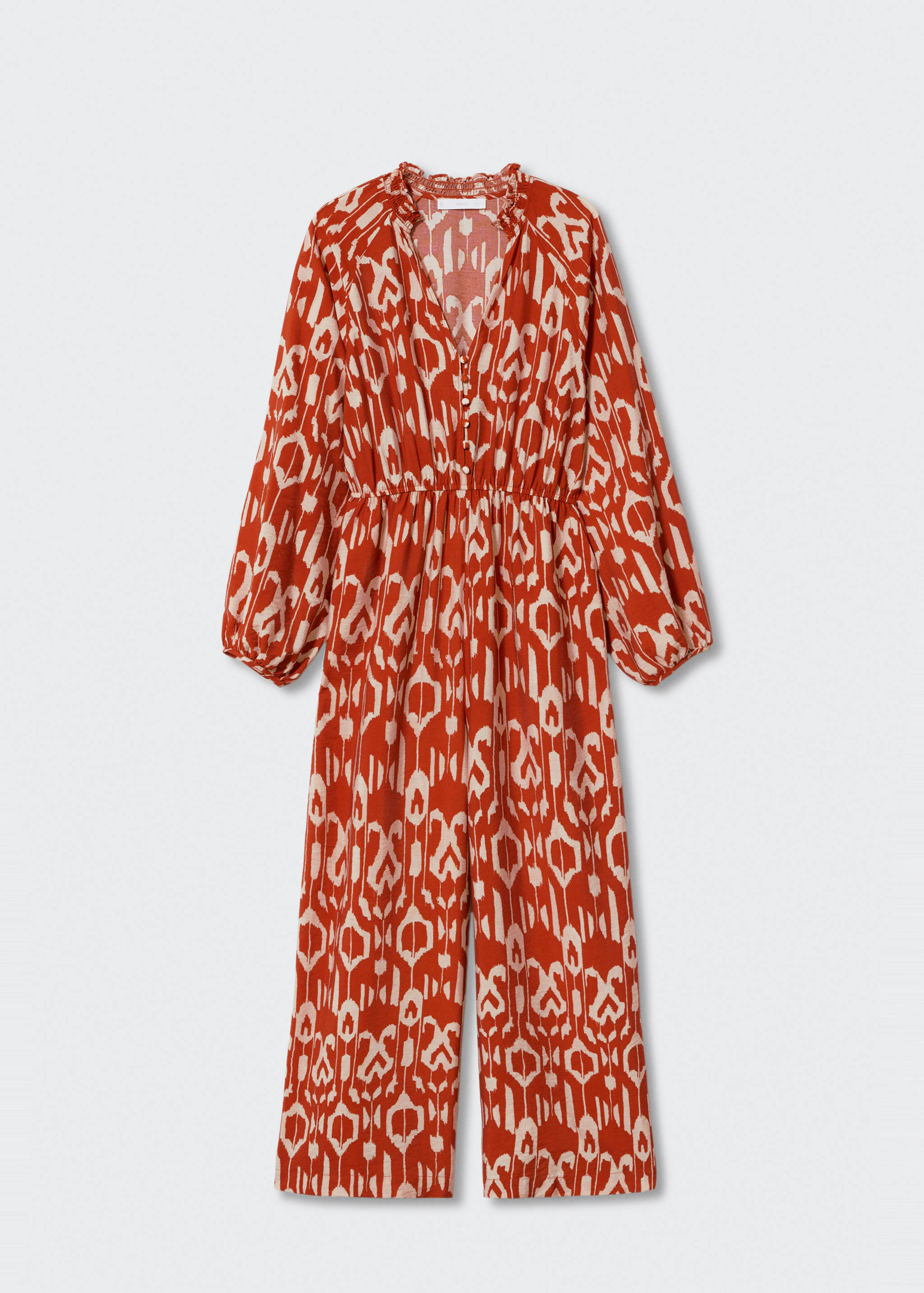 Fließender Jumpsuit mit Muster - Artikel ohne Model