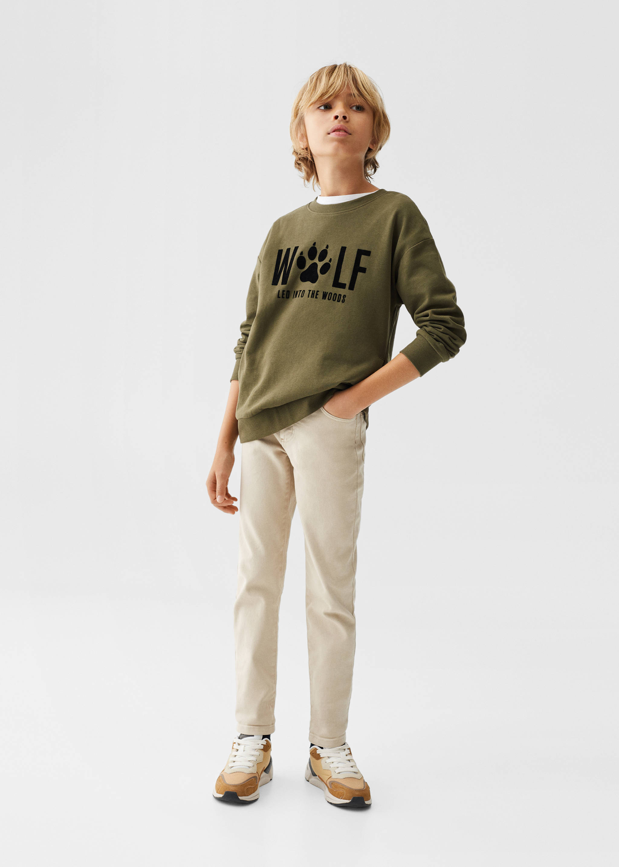 Sudadera estampada textura - Plano general