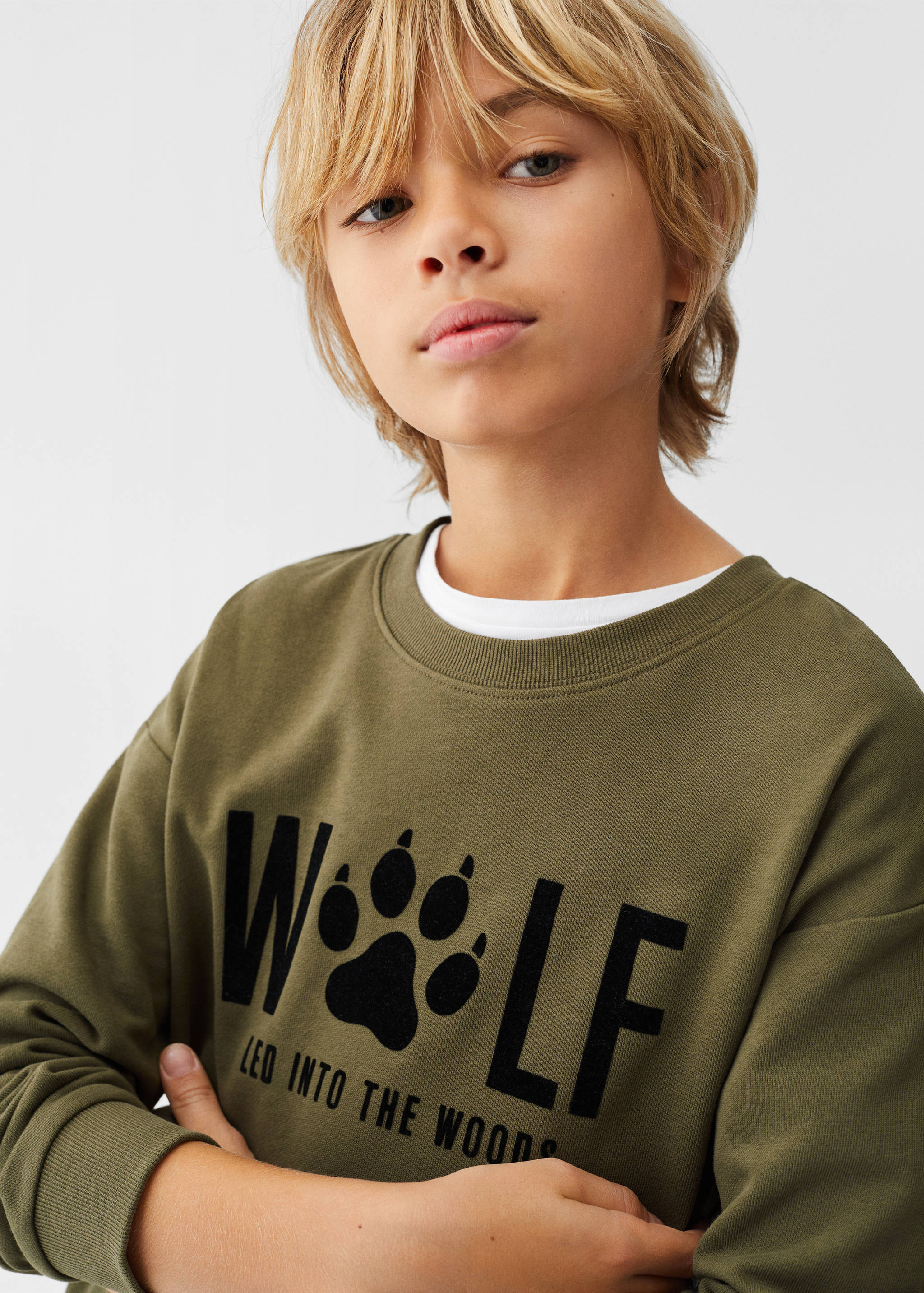 Sudadera estampada textura - Detalle del artículo 1