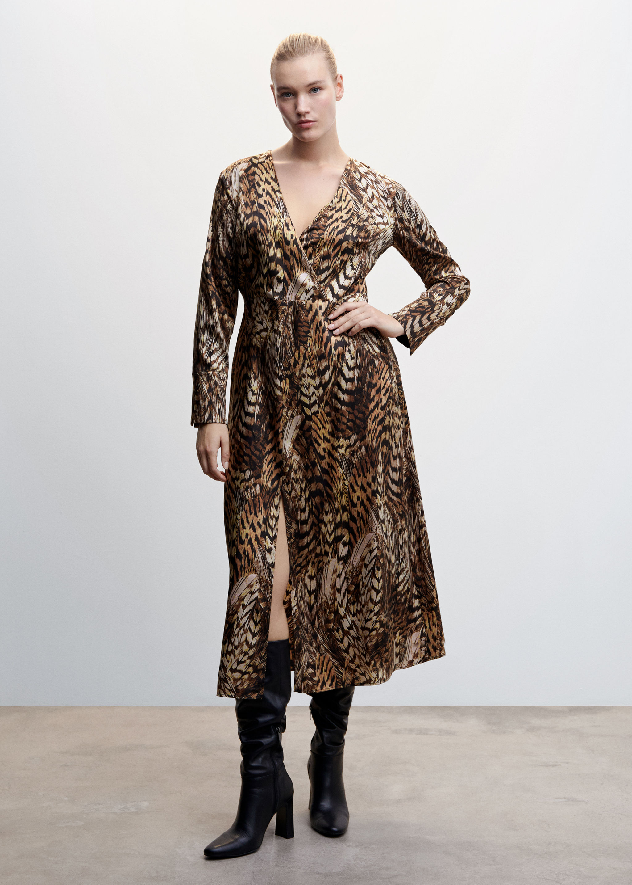 Vestit fluid animal print - Detall de l'article 3