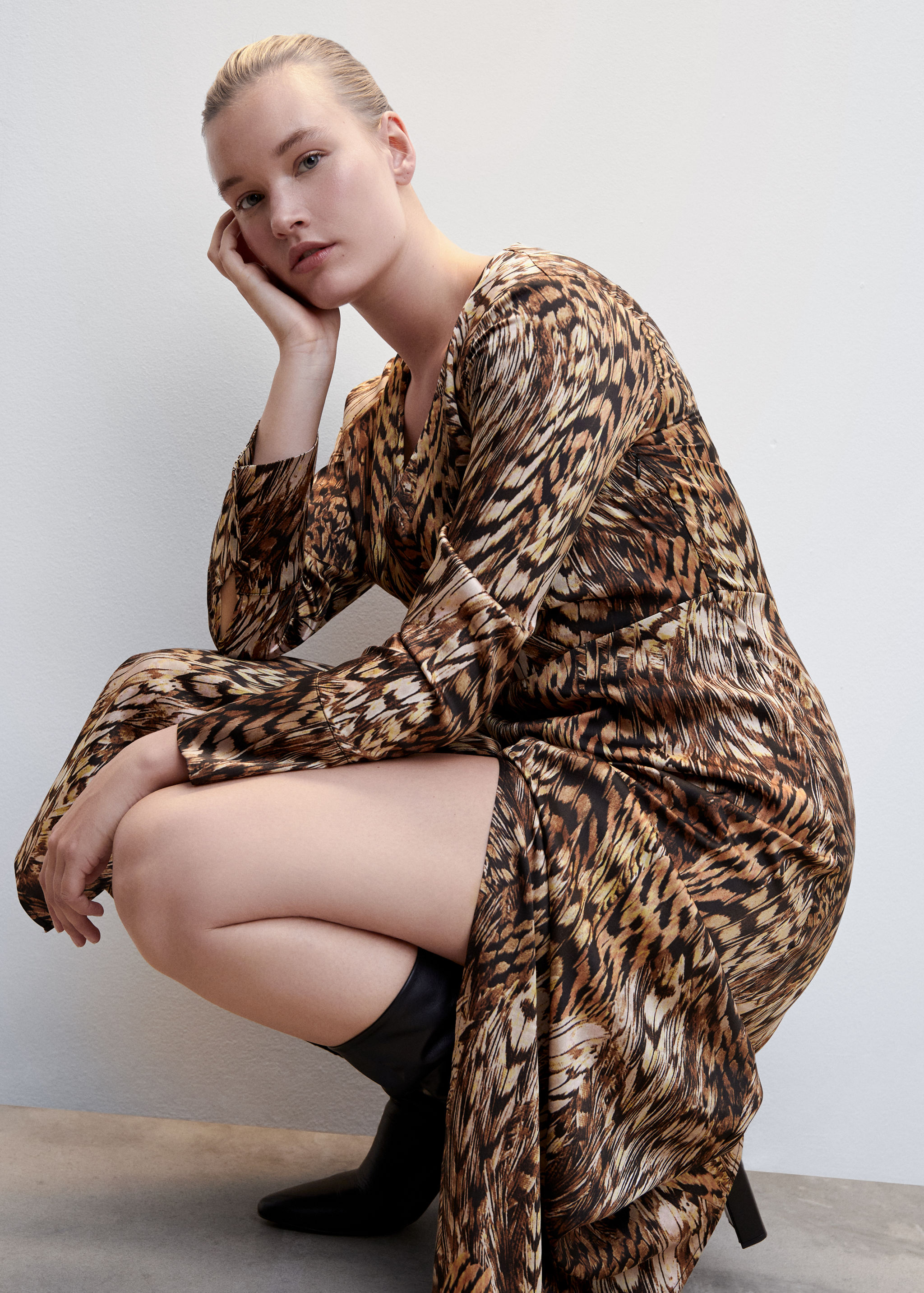 Vestit fluid animal print - Detall de l'article 4