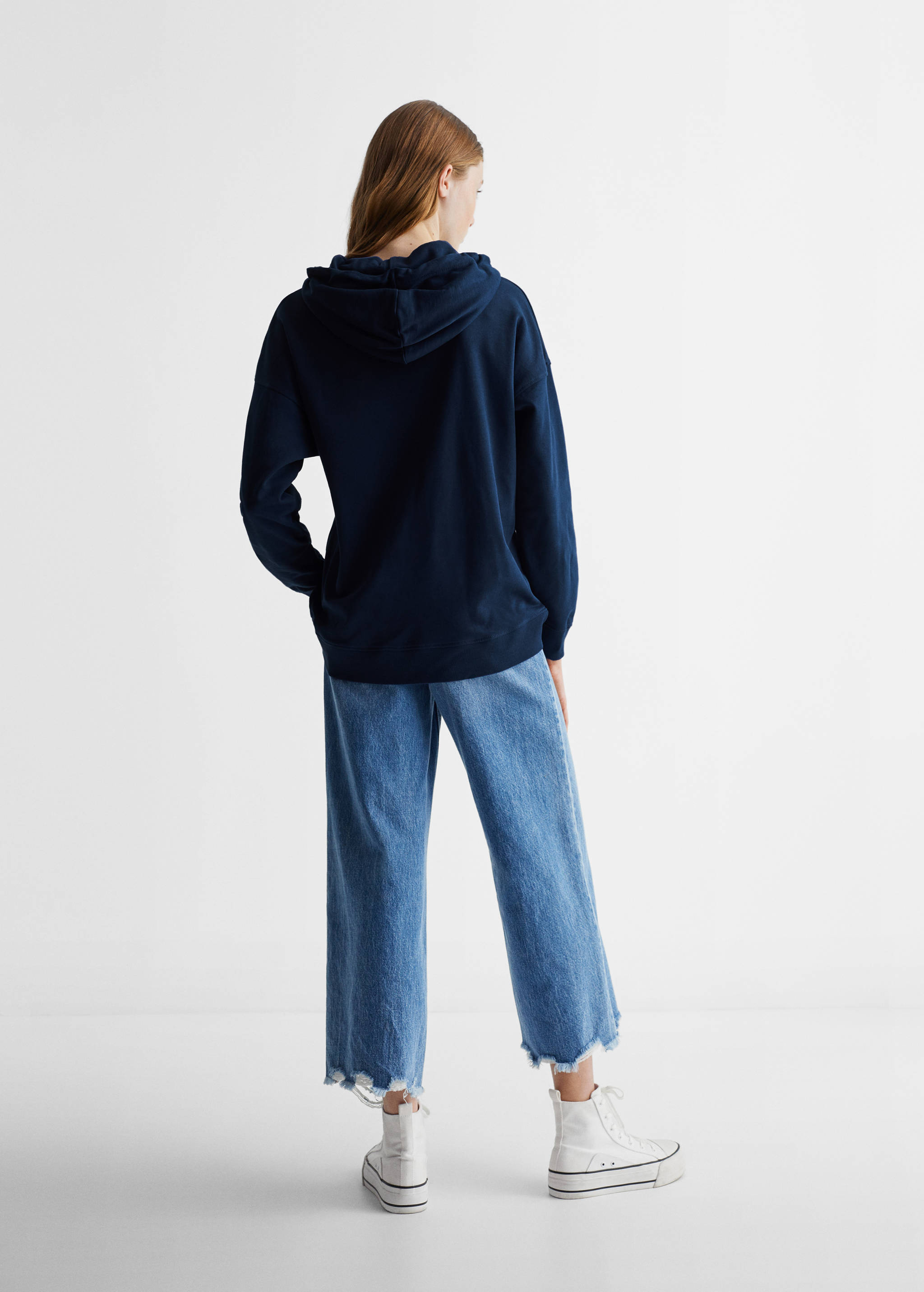 Sudadera mensaje textura - Reverso del artículo