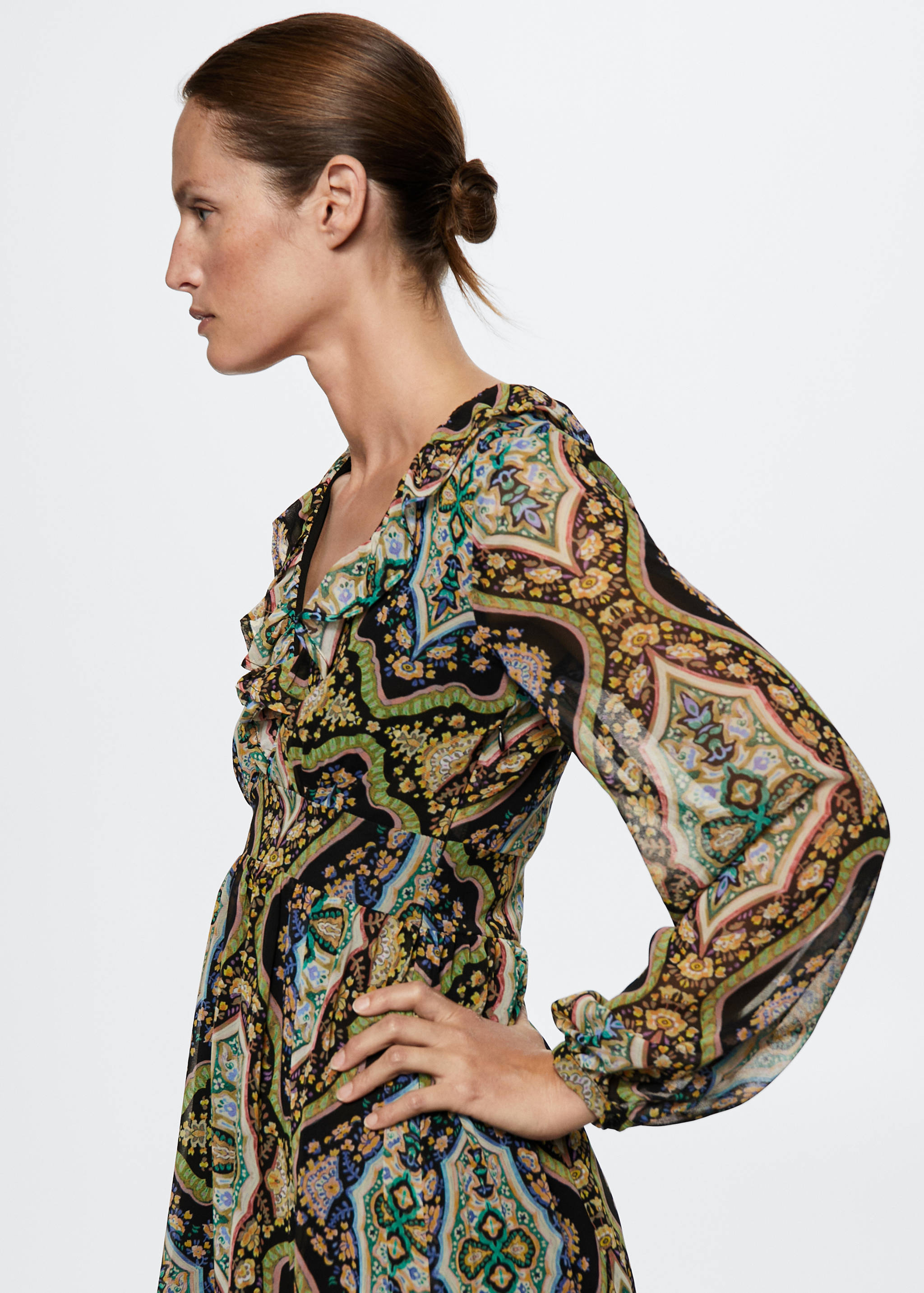 Baroque print dress - Details of the article 2