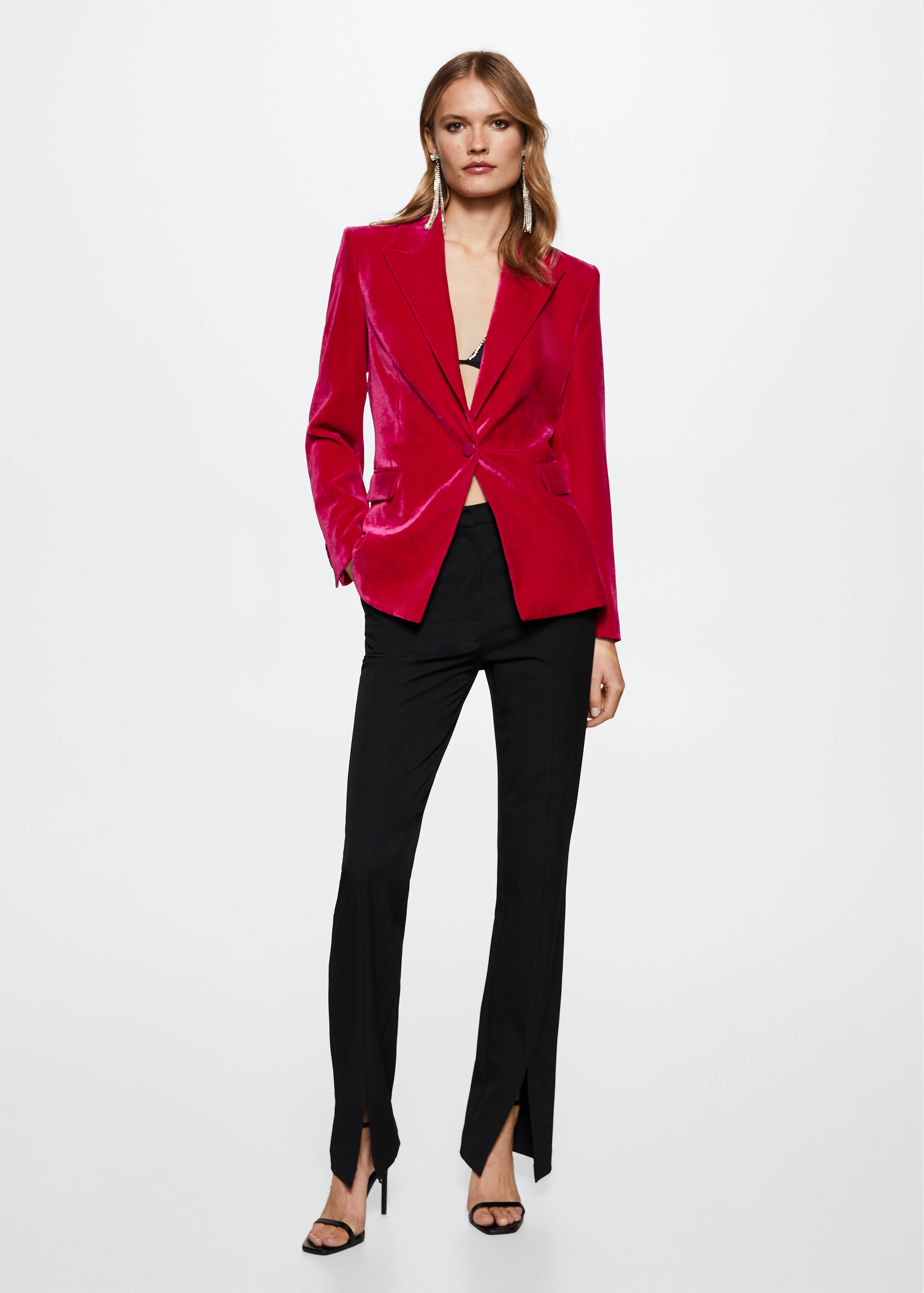 Velvet suit blazer - General plane