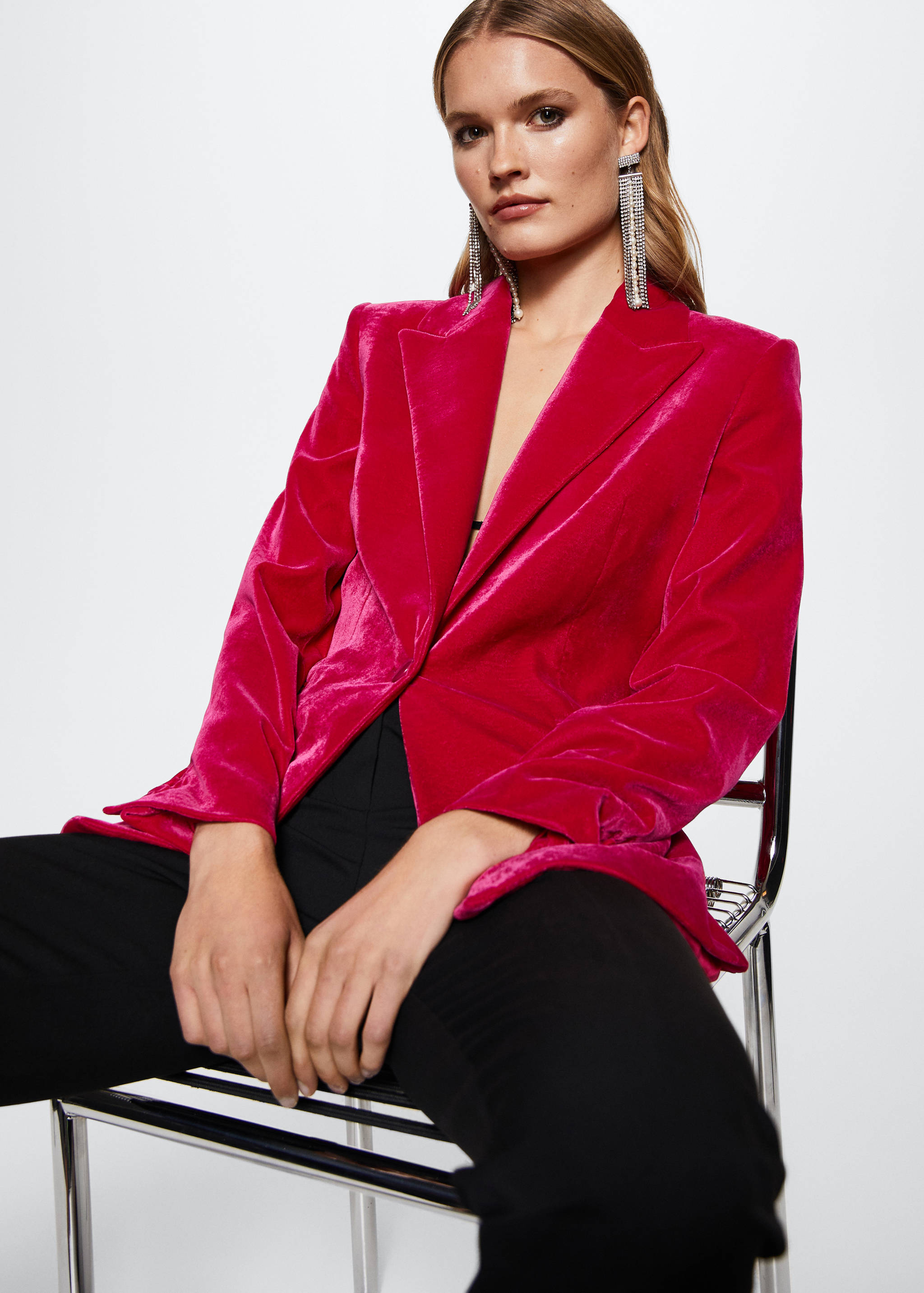 Velvet suit blazer - Details of the article 2