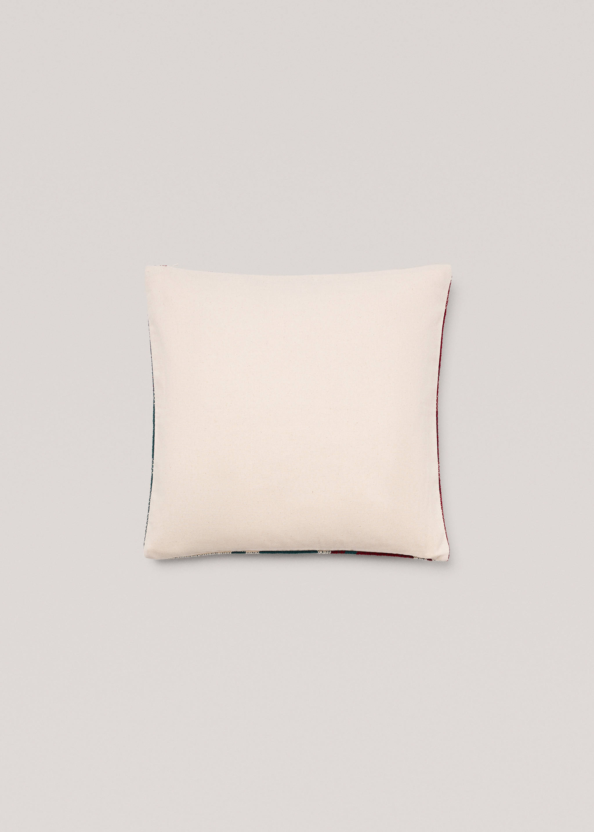 Check cotton cushion cover 45x45cm - Details of the article 1