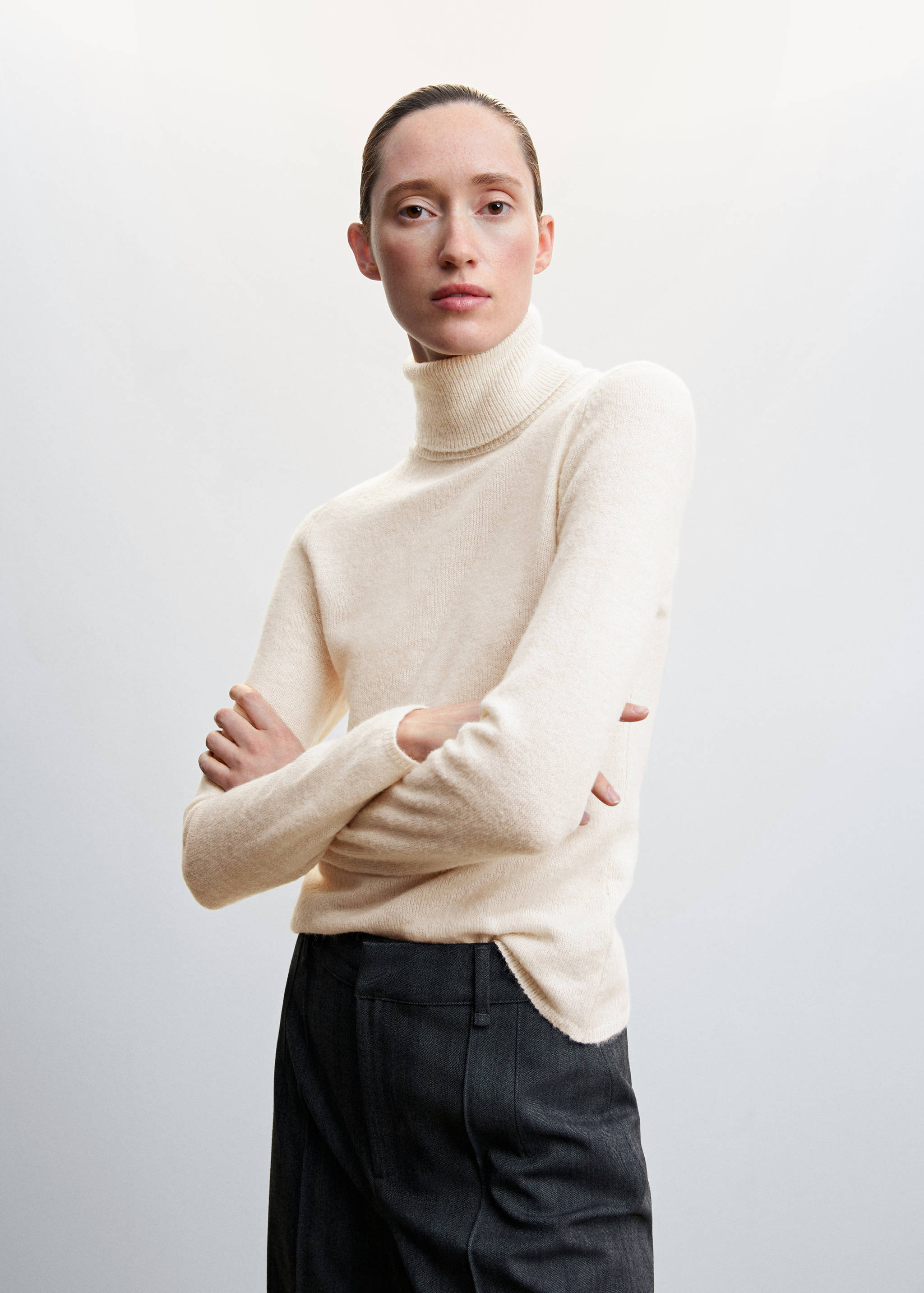 Turtleneck knitted sweater - Medium plane