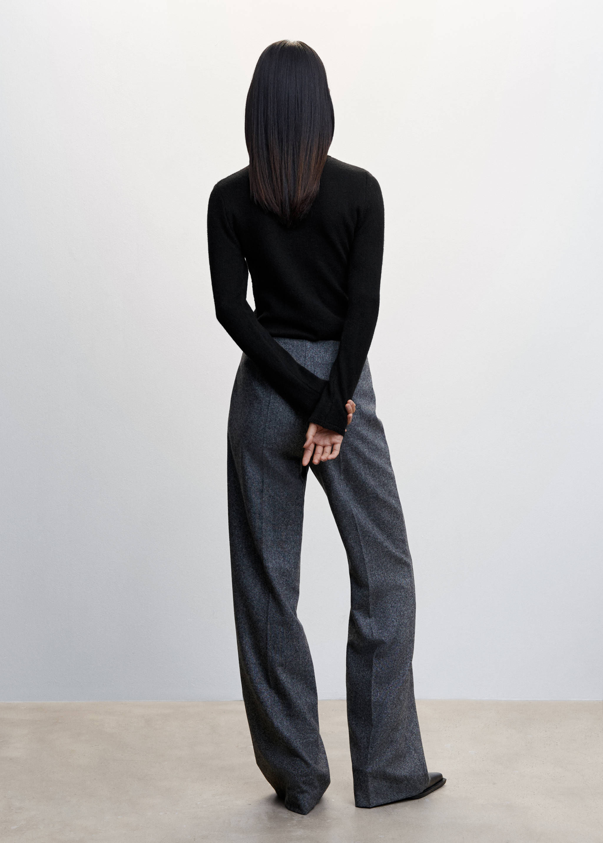 Jersey punto cuello vuelto - Reverso del artículo