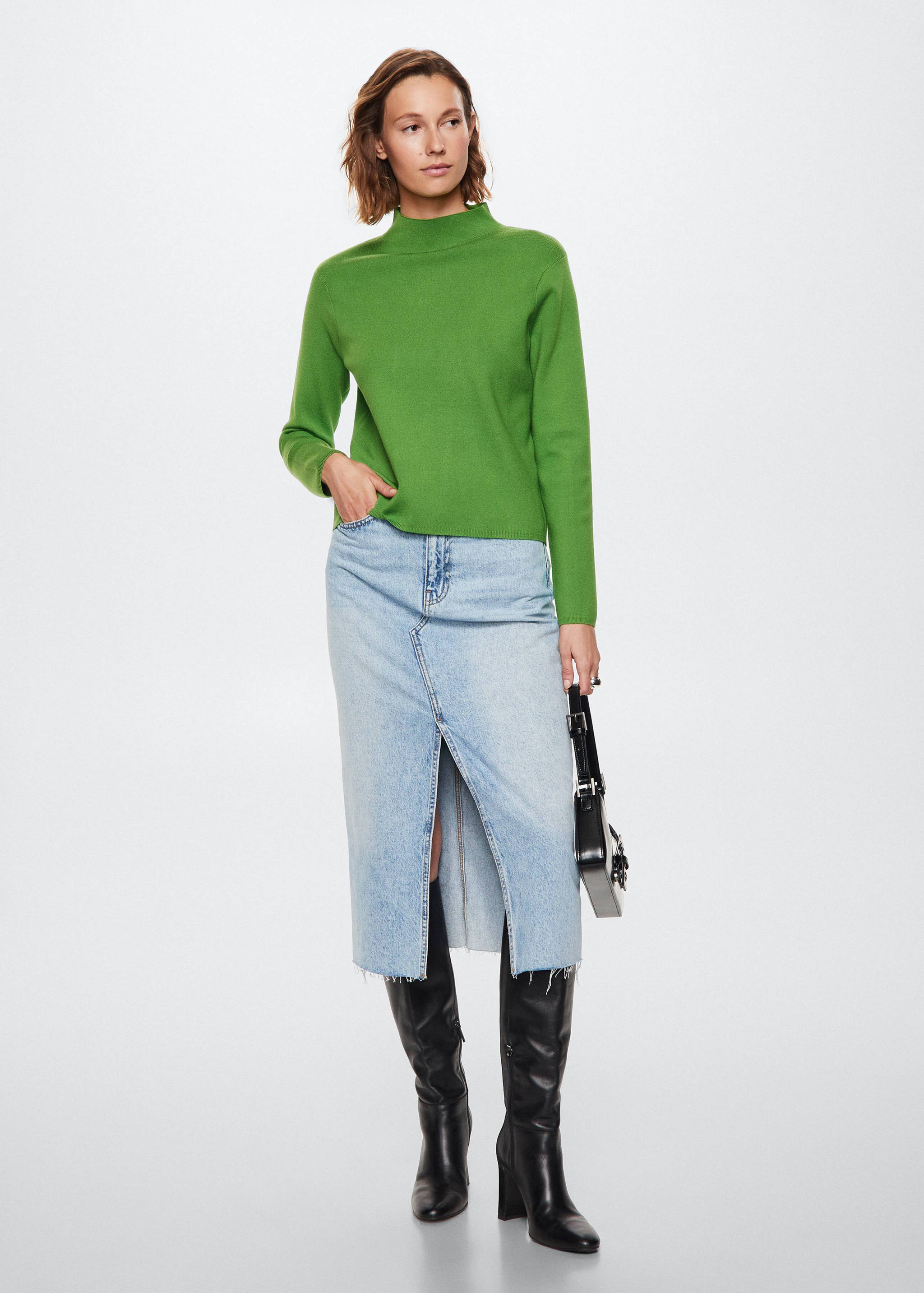 Bota piel caña alta - Plano general