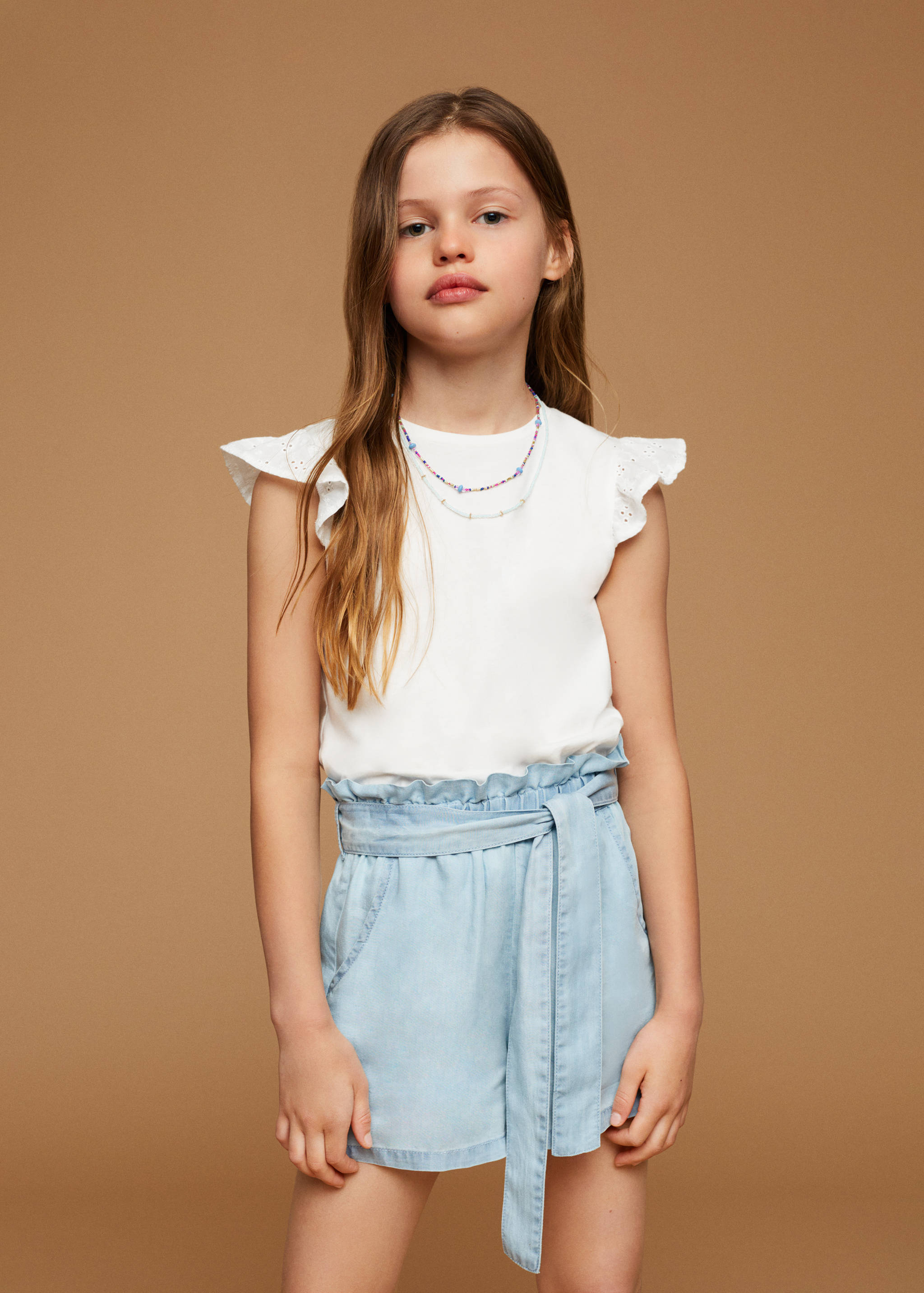 Lyocell-Shorts mit Schleife - Detail des Artikels 1