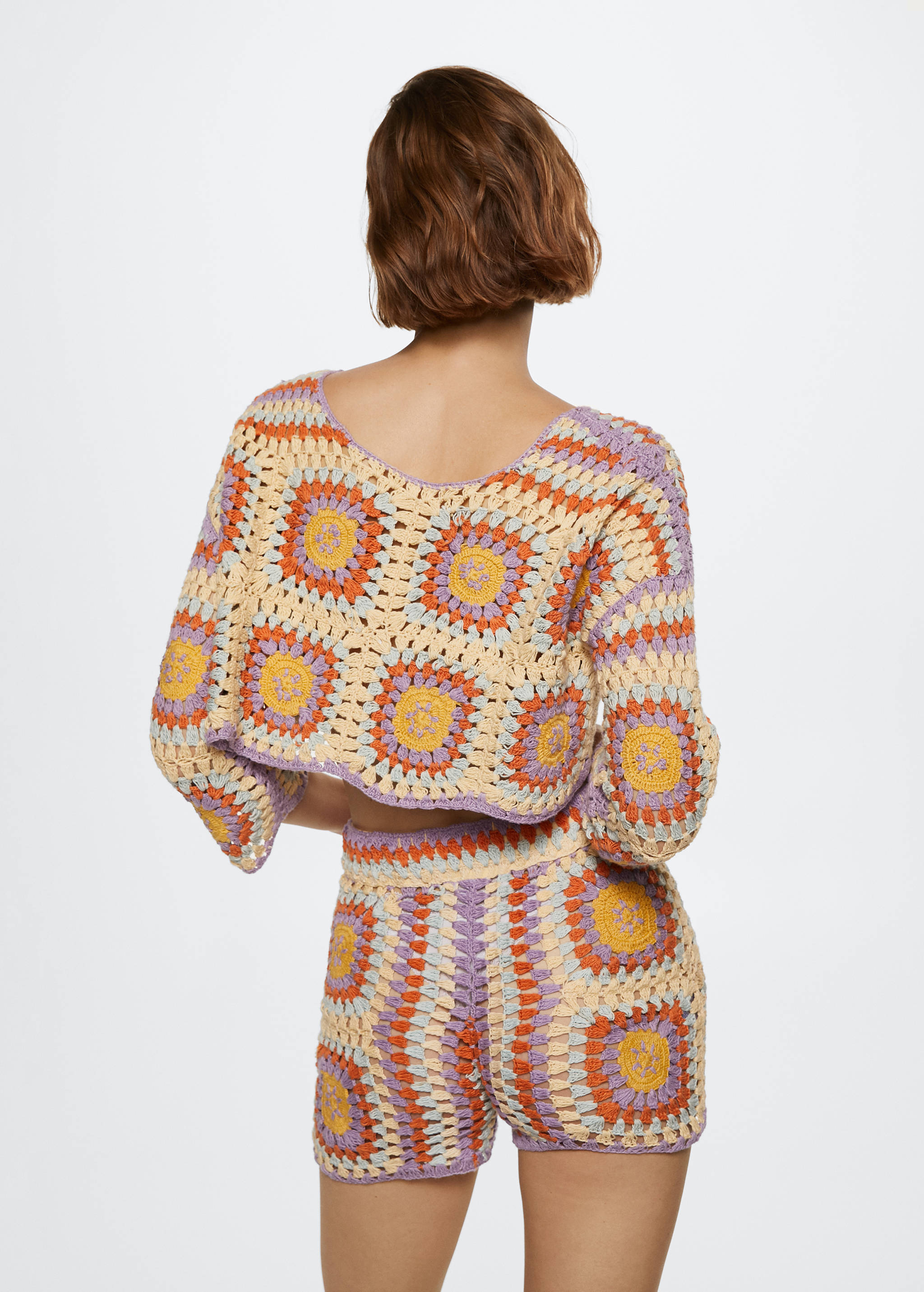 Häkelpullover aus Baumwolle - Rückseite des Artikels