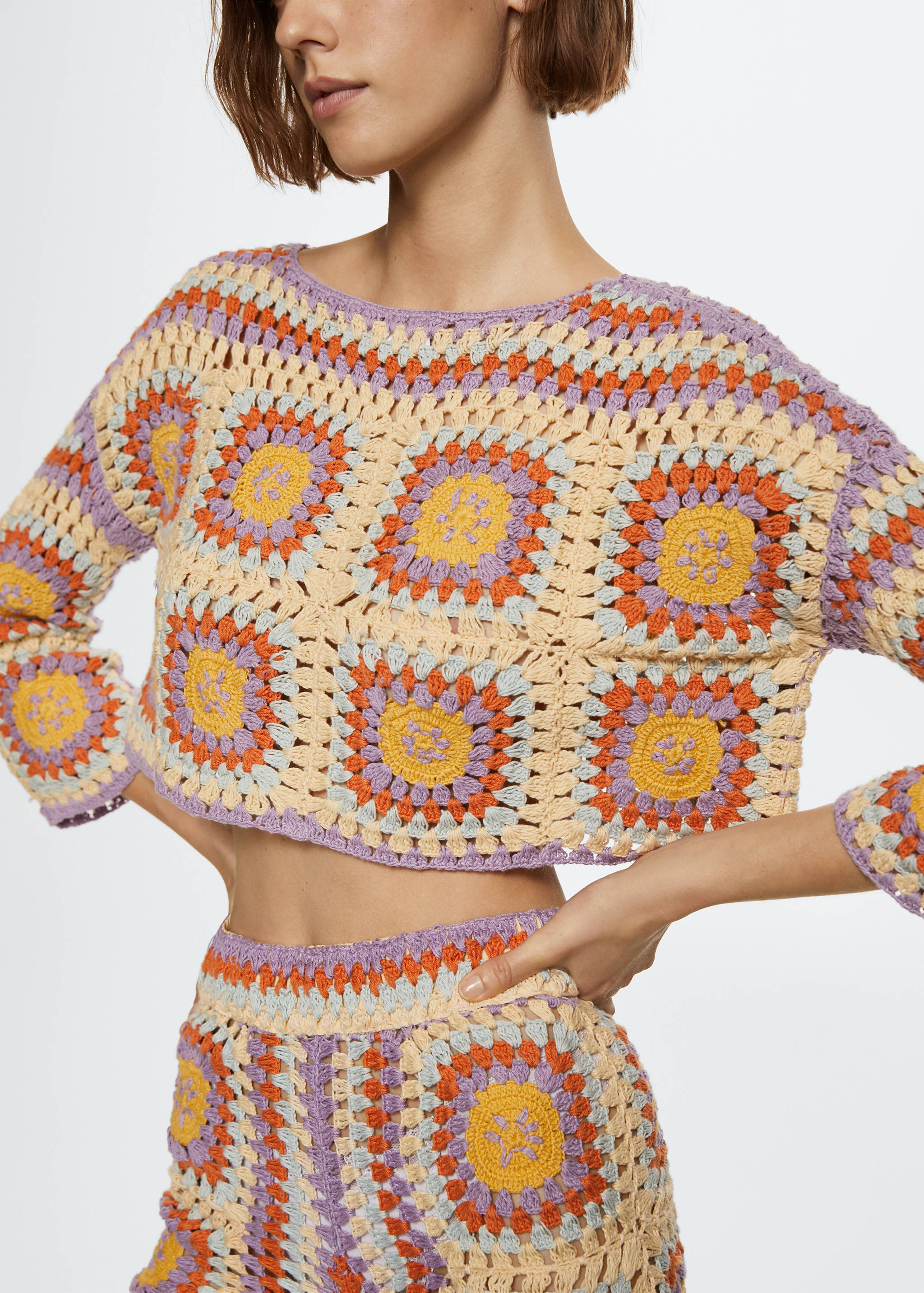 Häkelpullover aus Baumwolle - Detail des Artikels 1