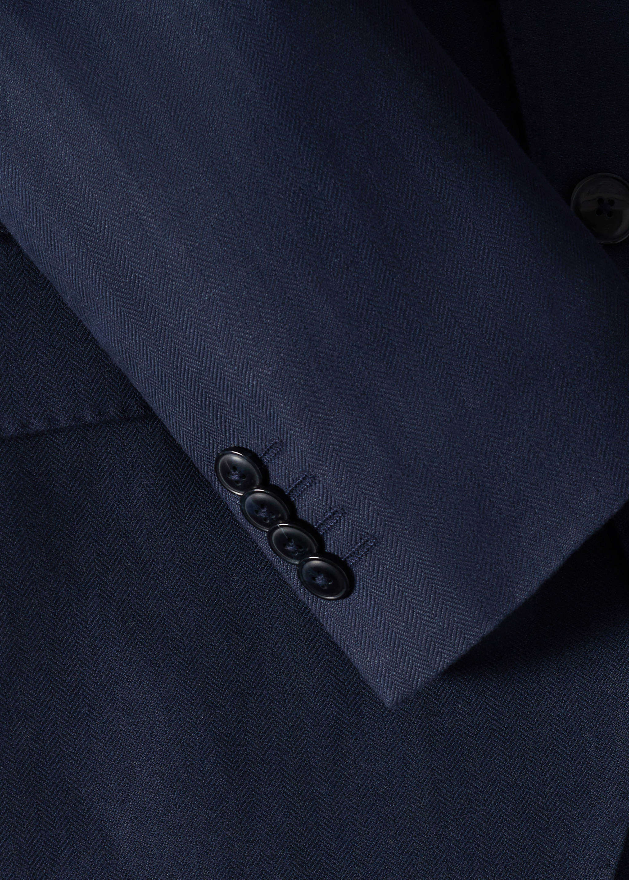 Slim fit linen suit blazer - Details of the article 7
