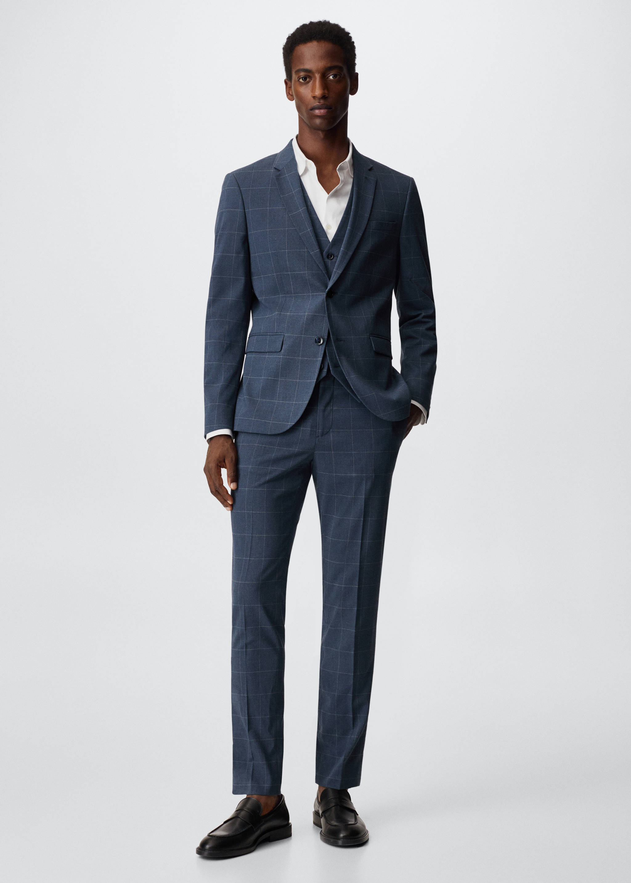 Super slim fit suit trousers - General plane