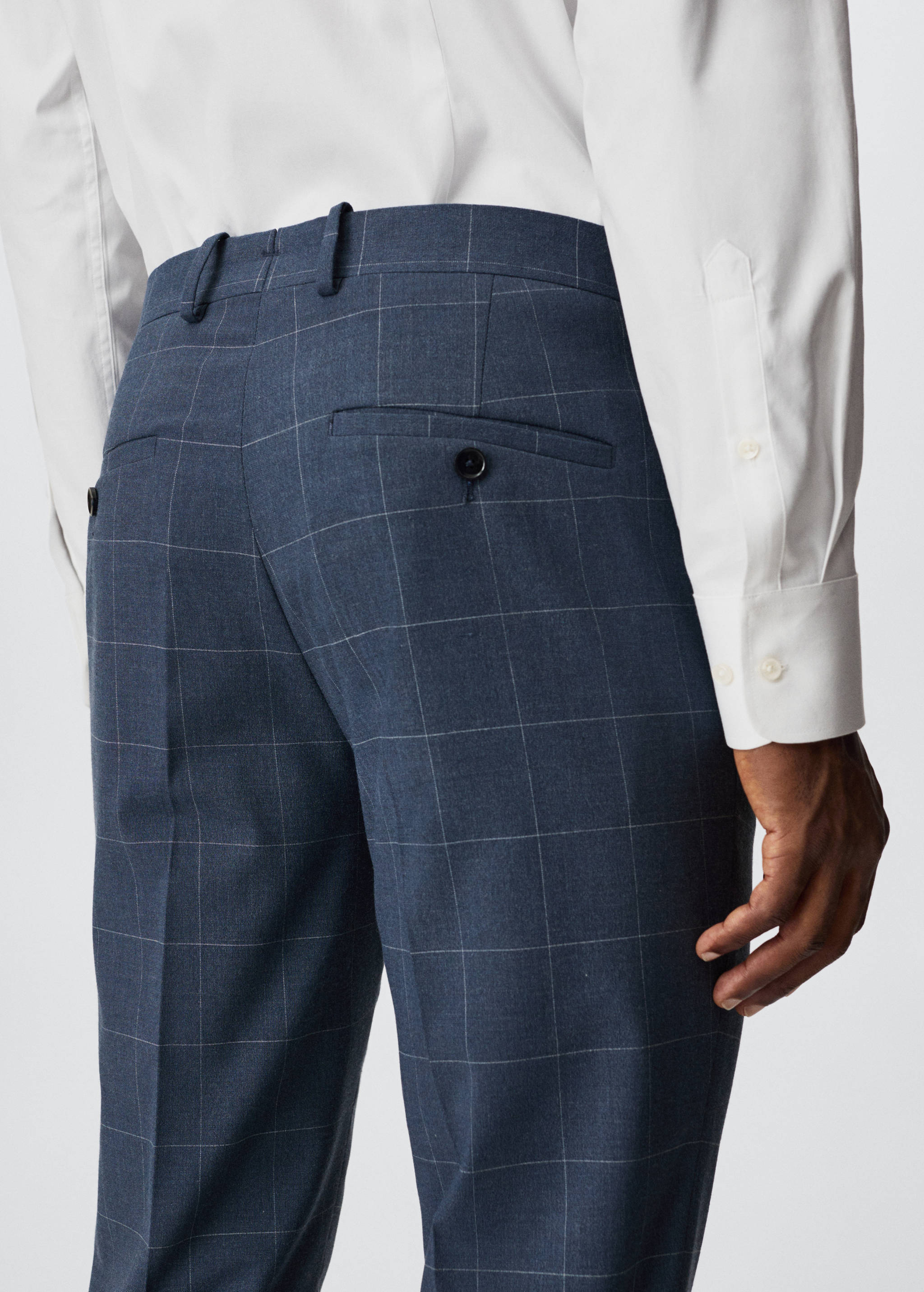 Super slim fit suit trousers - Details of the article 1