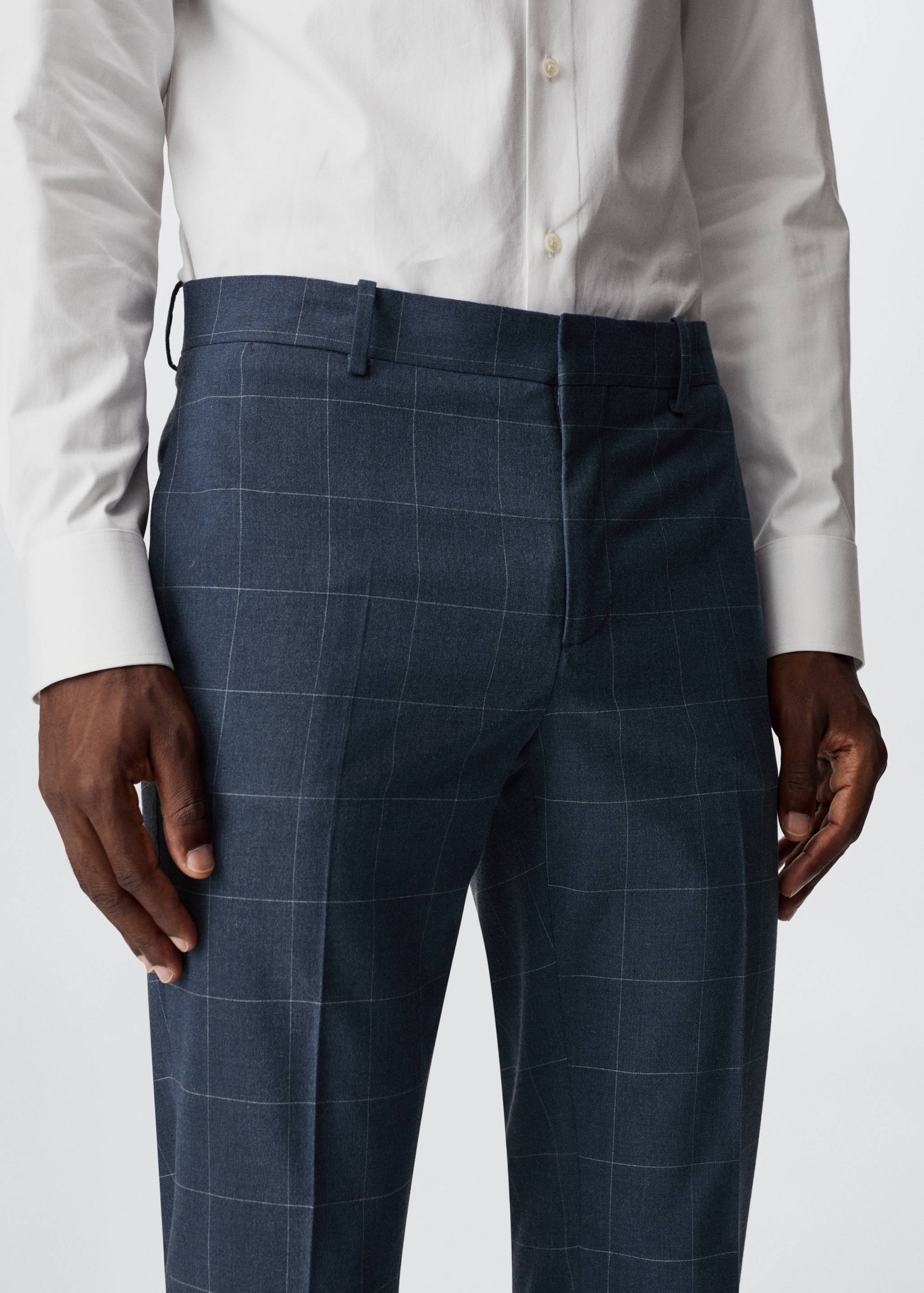 Super slim fit suit trousers - Details of the article 4