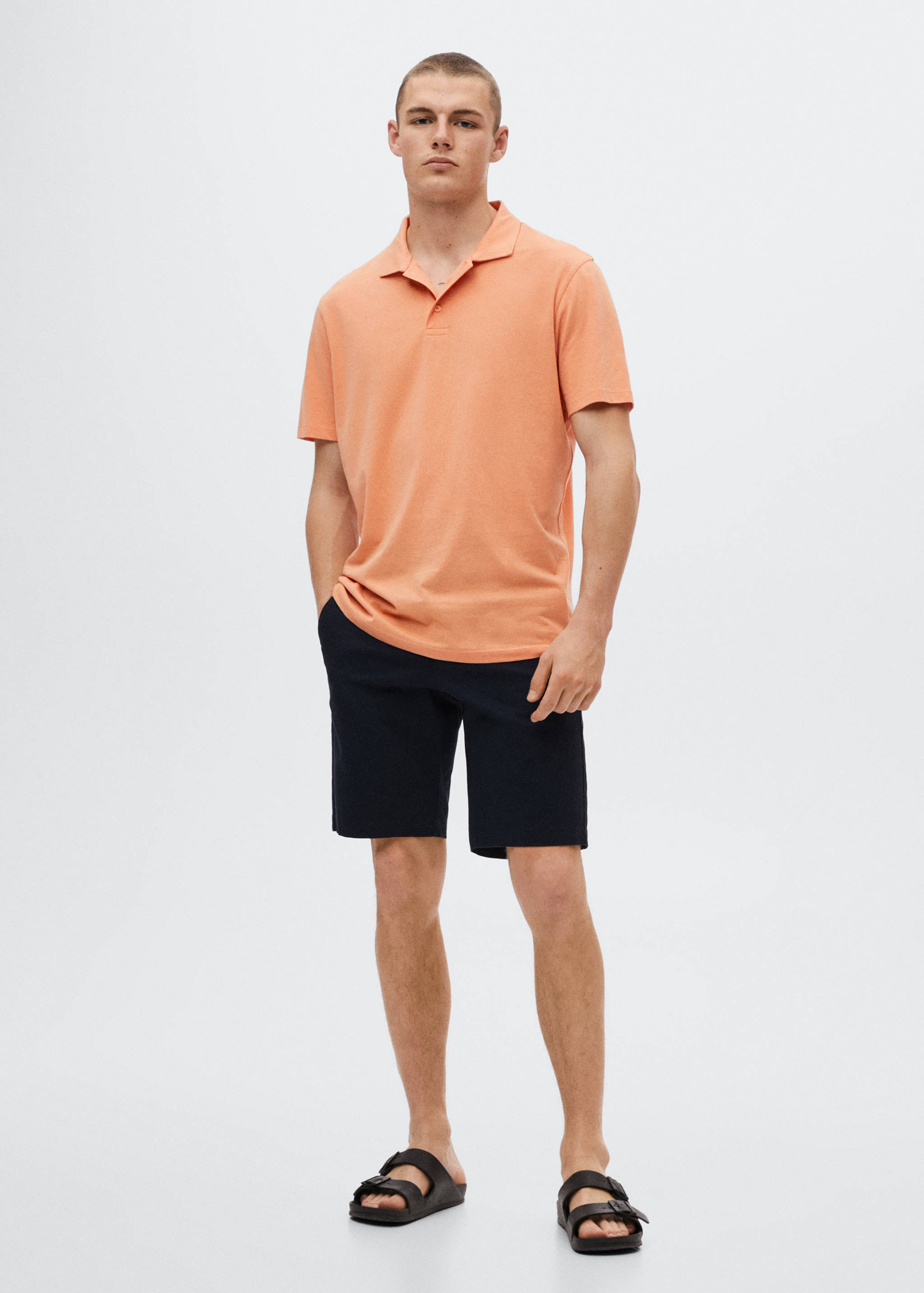 Lightweight cotton polo shirt - General plane
