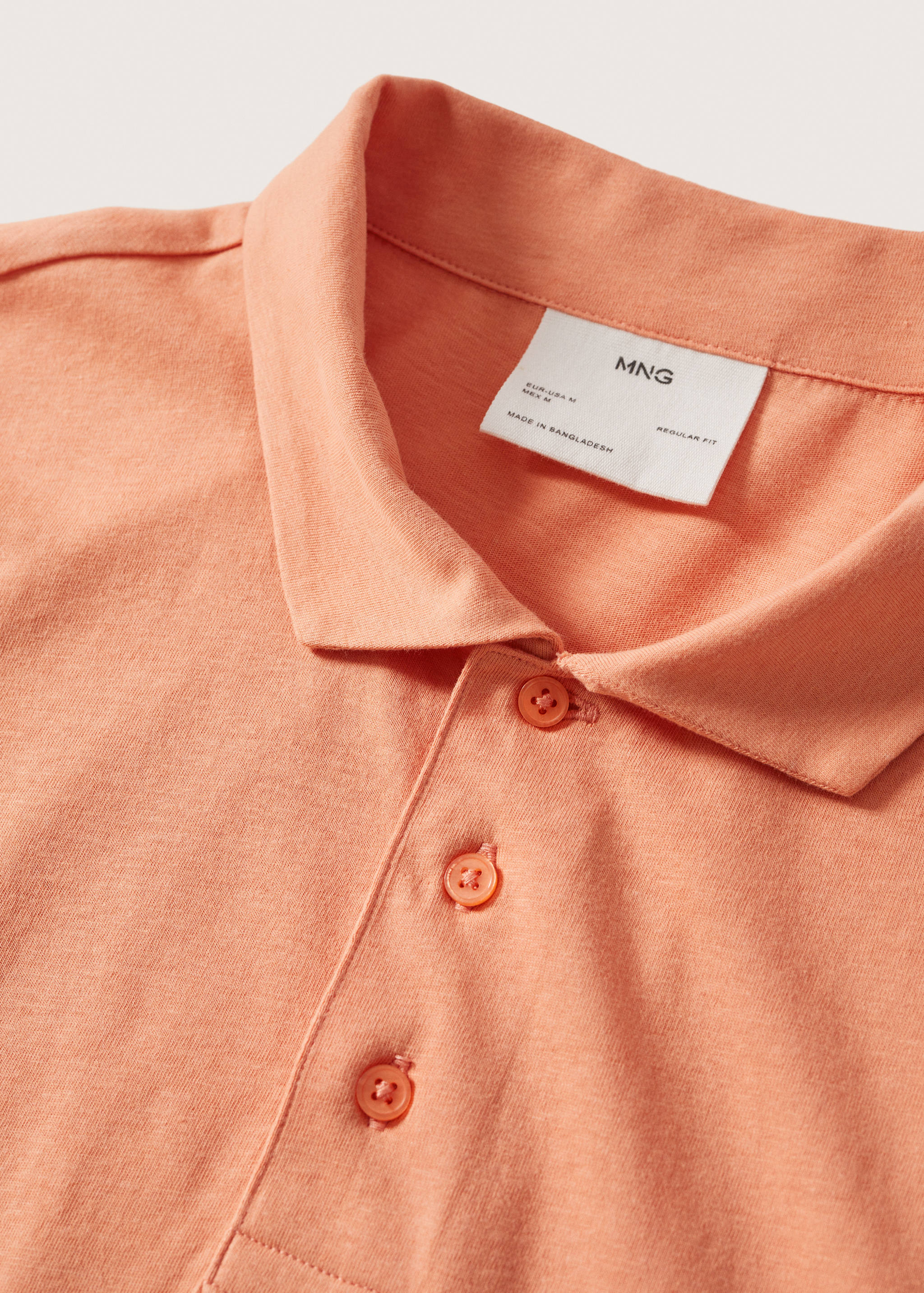 Lightweight cotton polo shirt - Details of the article 8