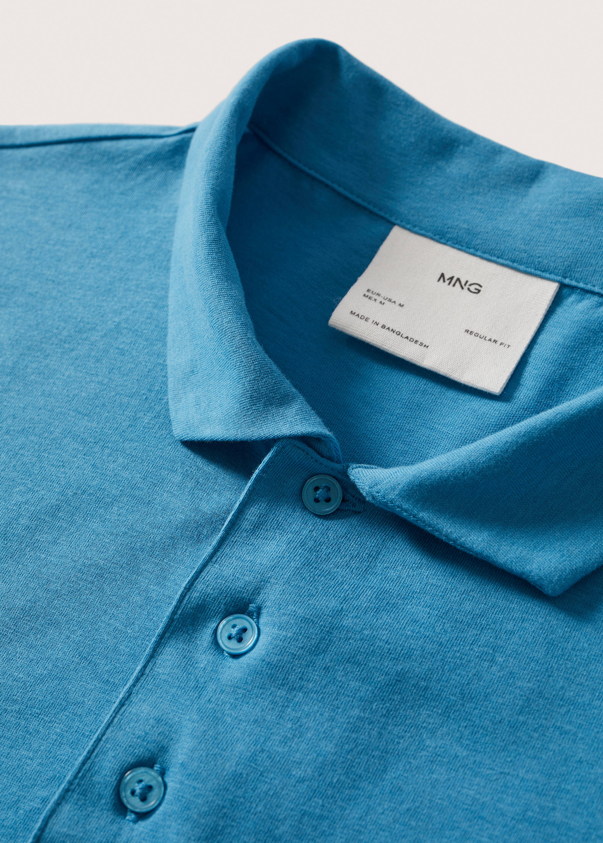 Lightweight cotton polo shirt - Details of the article 8