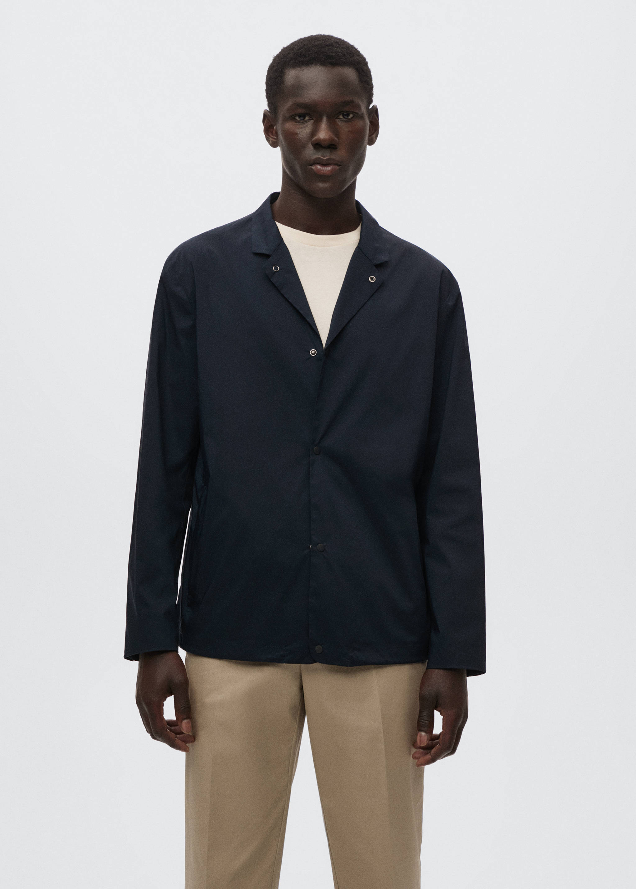 American collar cotton jacket - Medium plane
