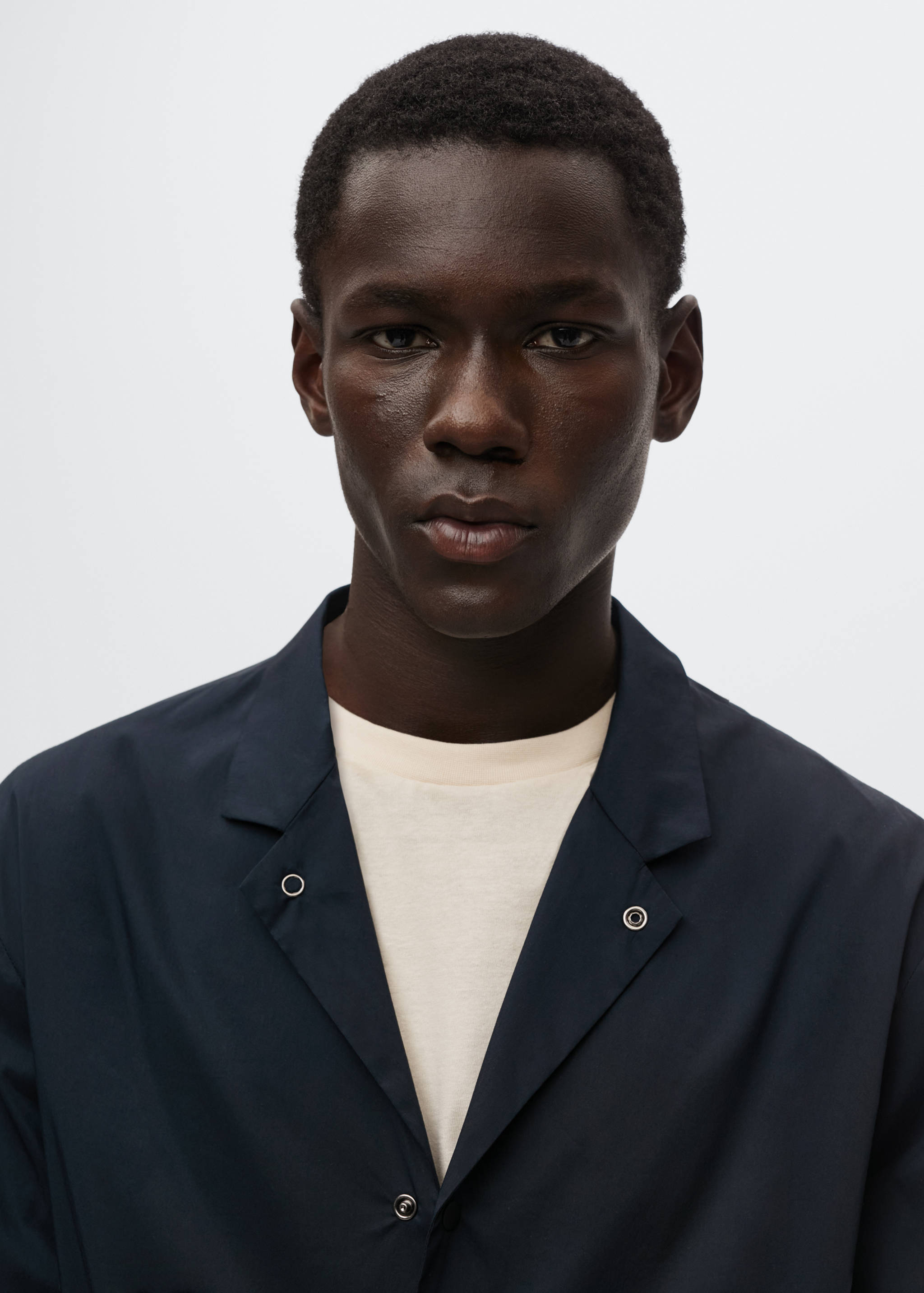 American collar cotton jacket - Details of the article 2