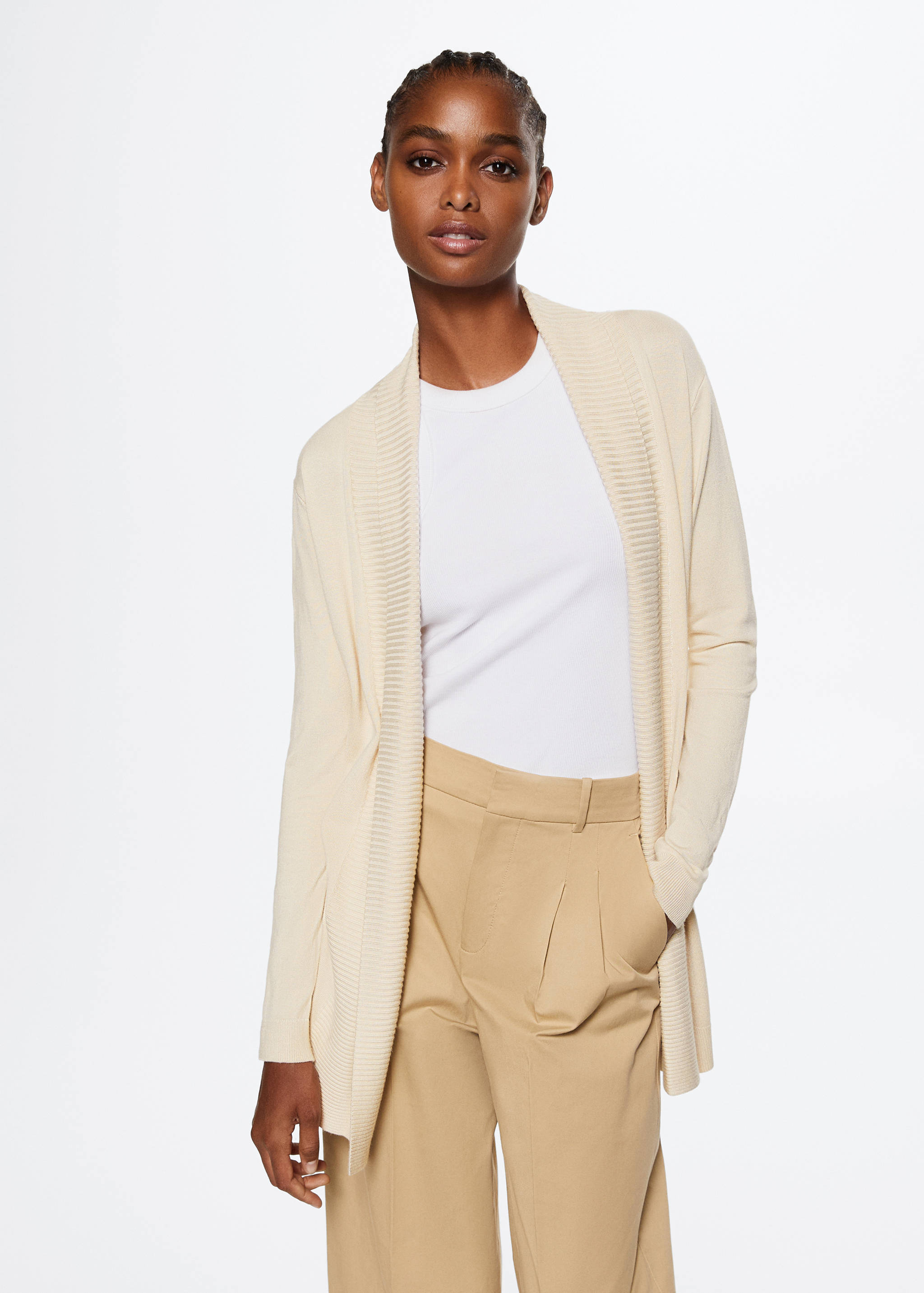 Feiner Strickcardigan - Mittlere Ansicht