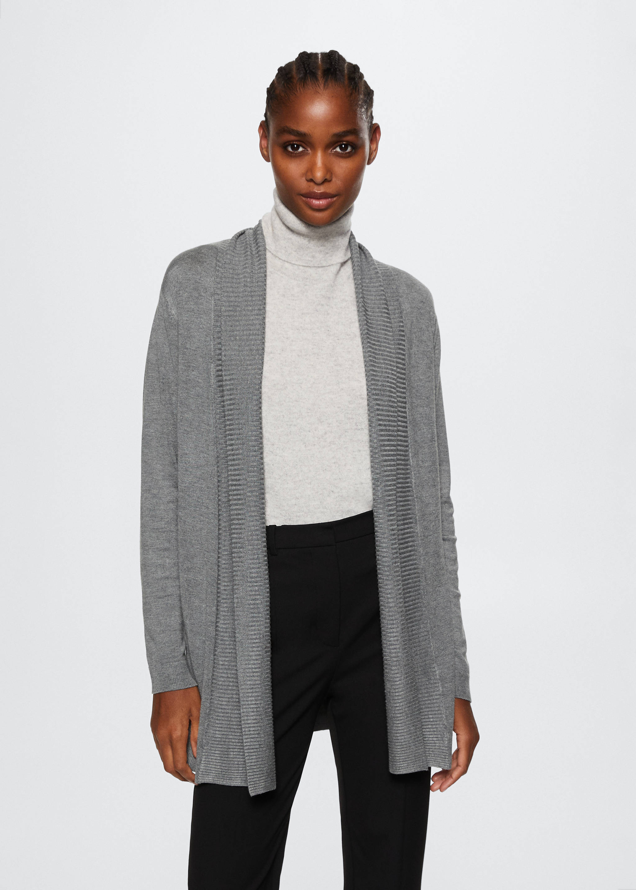 Feiner Strickcardigan - Mittlere Ansicht