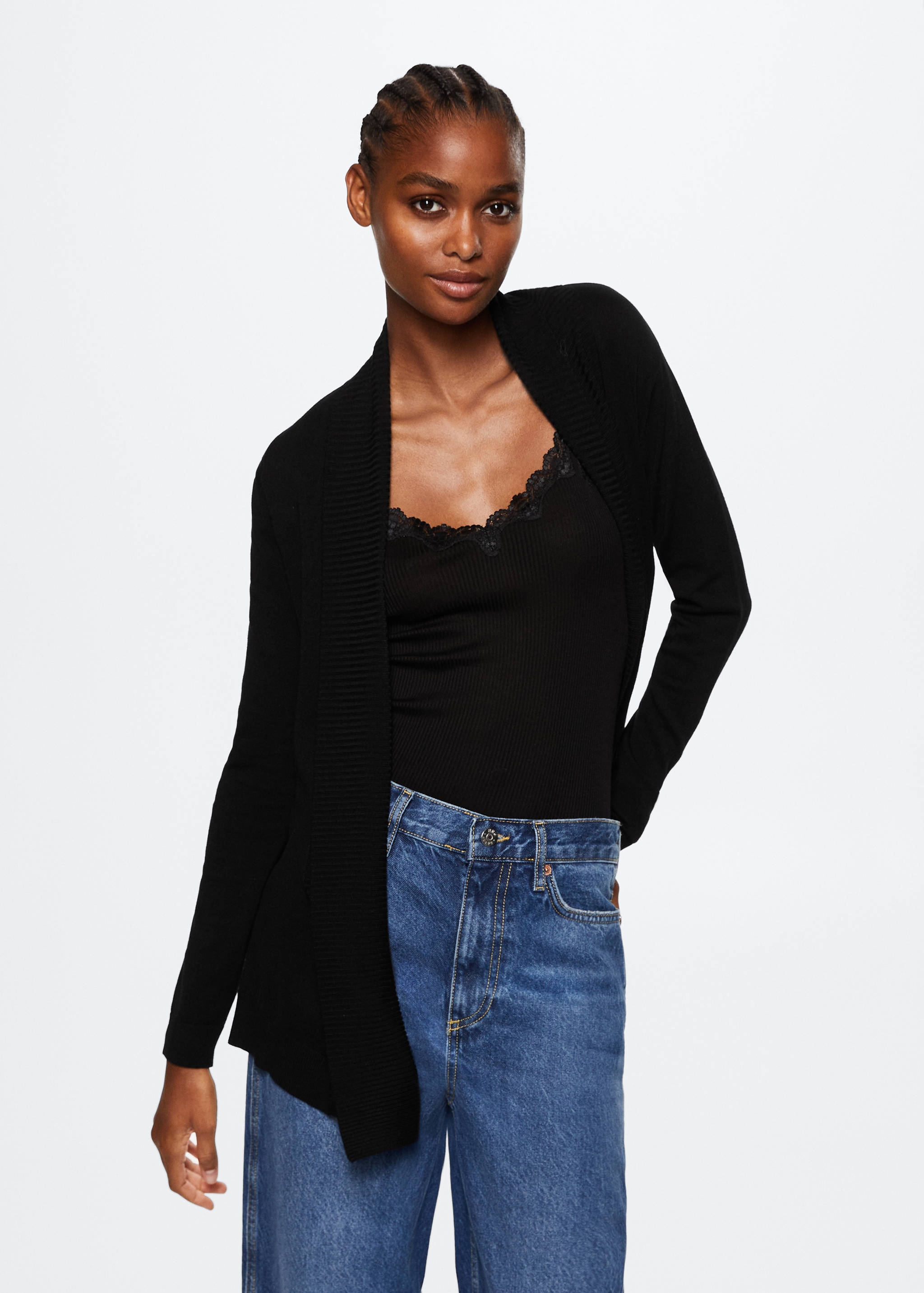 Fine-knit cardigan - Medium plane