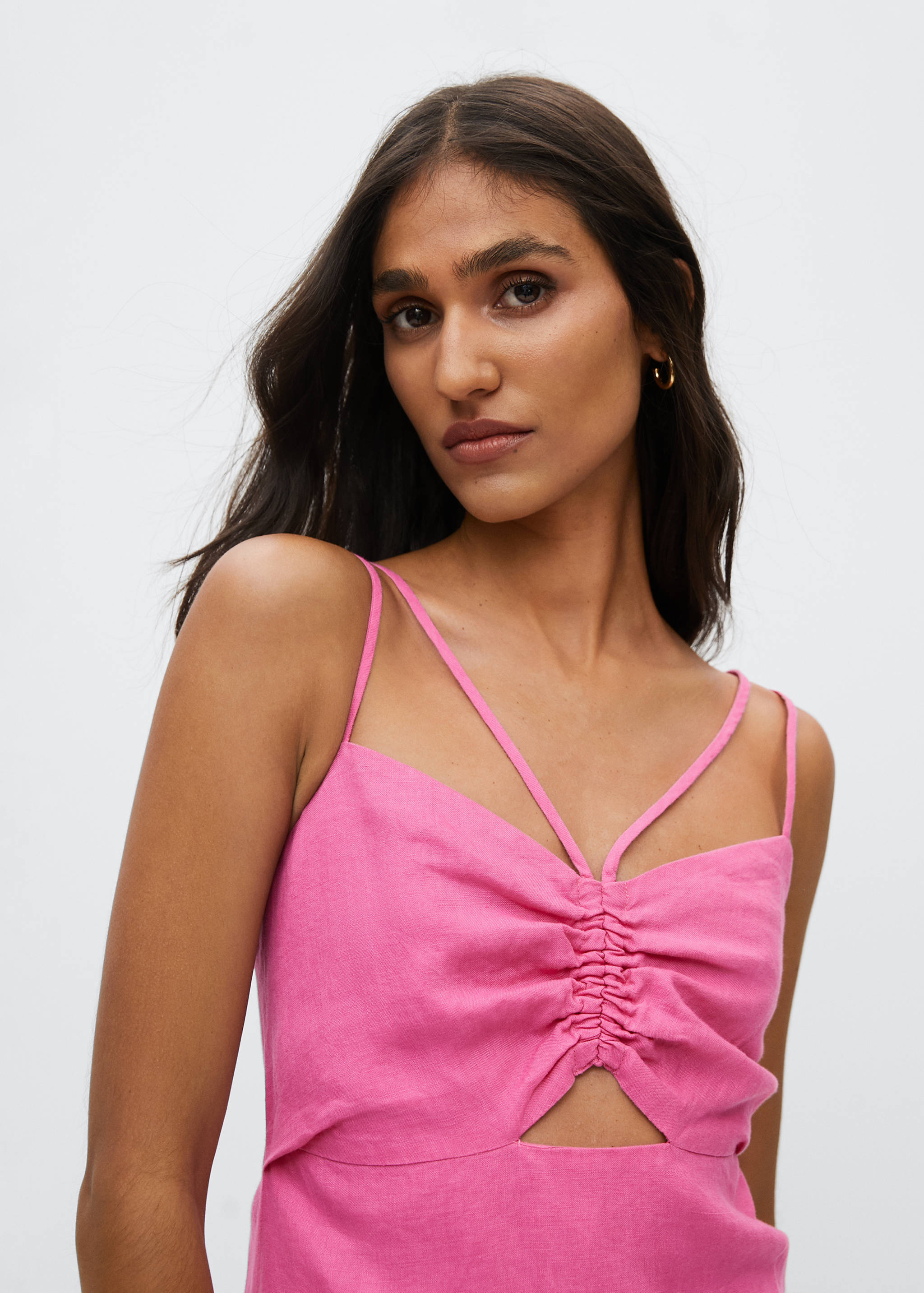 100% linen dress - Details of the article 1