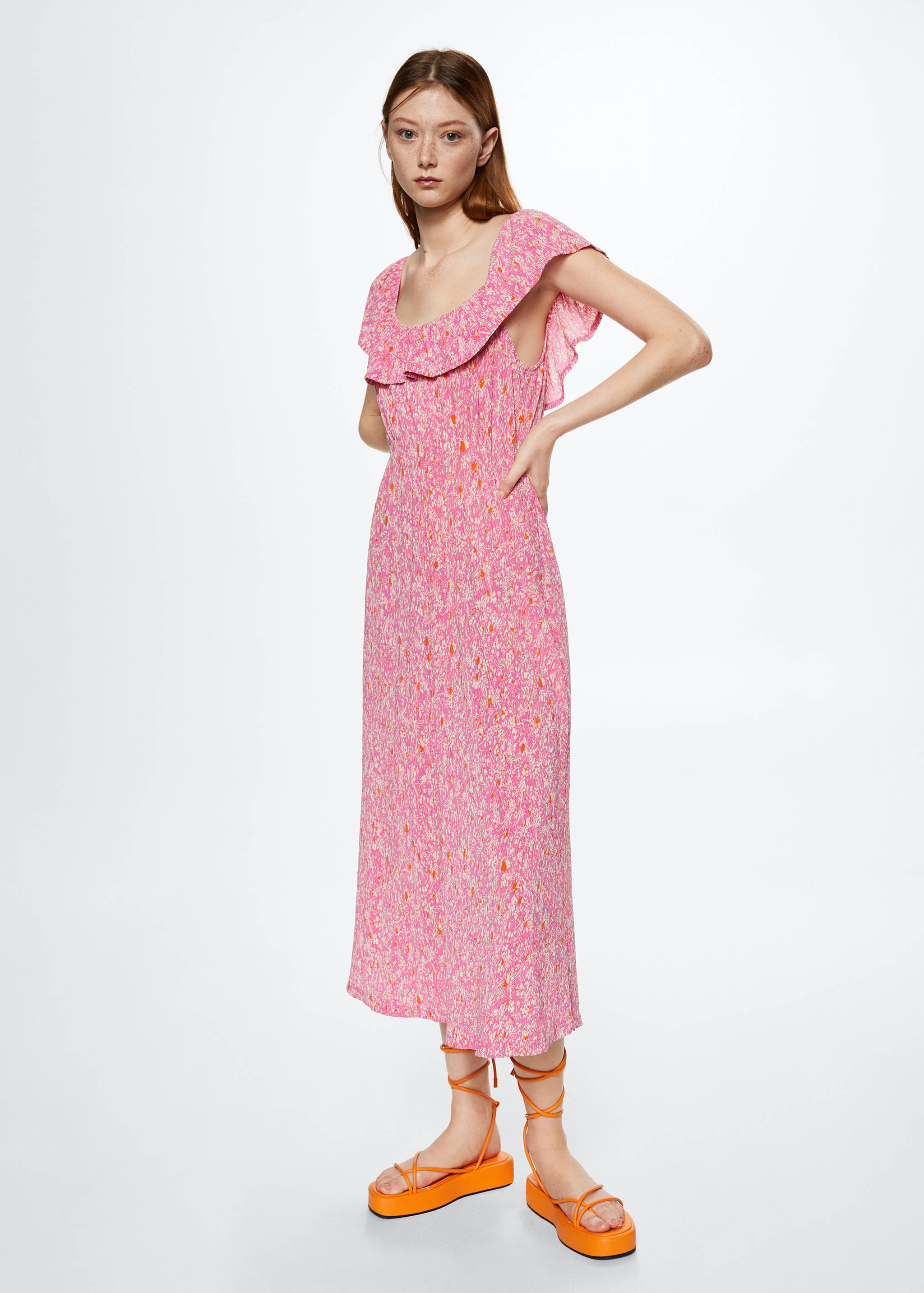 Floral print dress - General plane