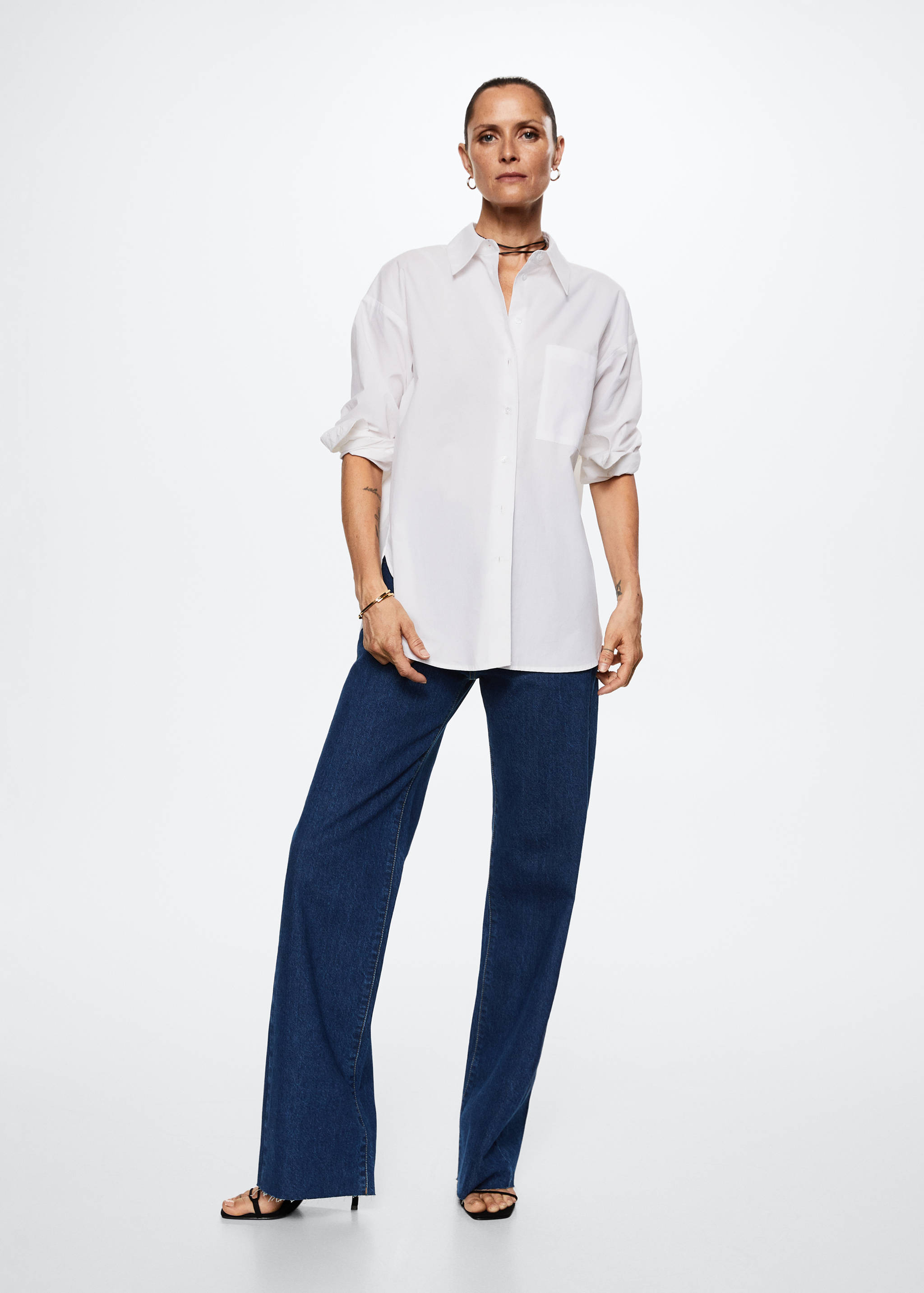 High-waisted wideleg jeans - General plane