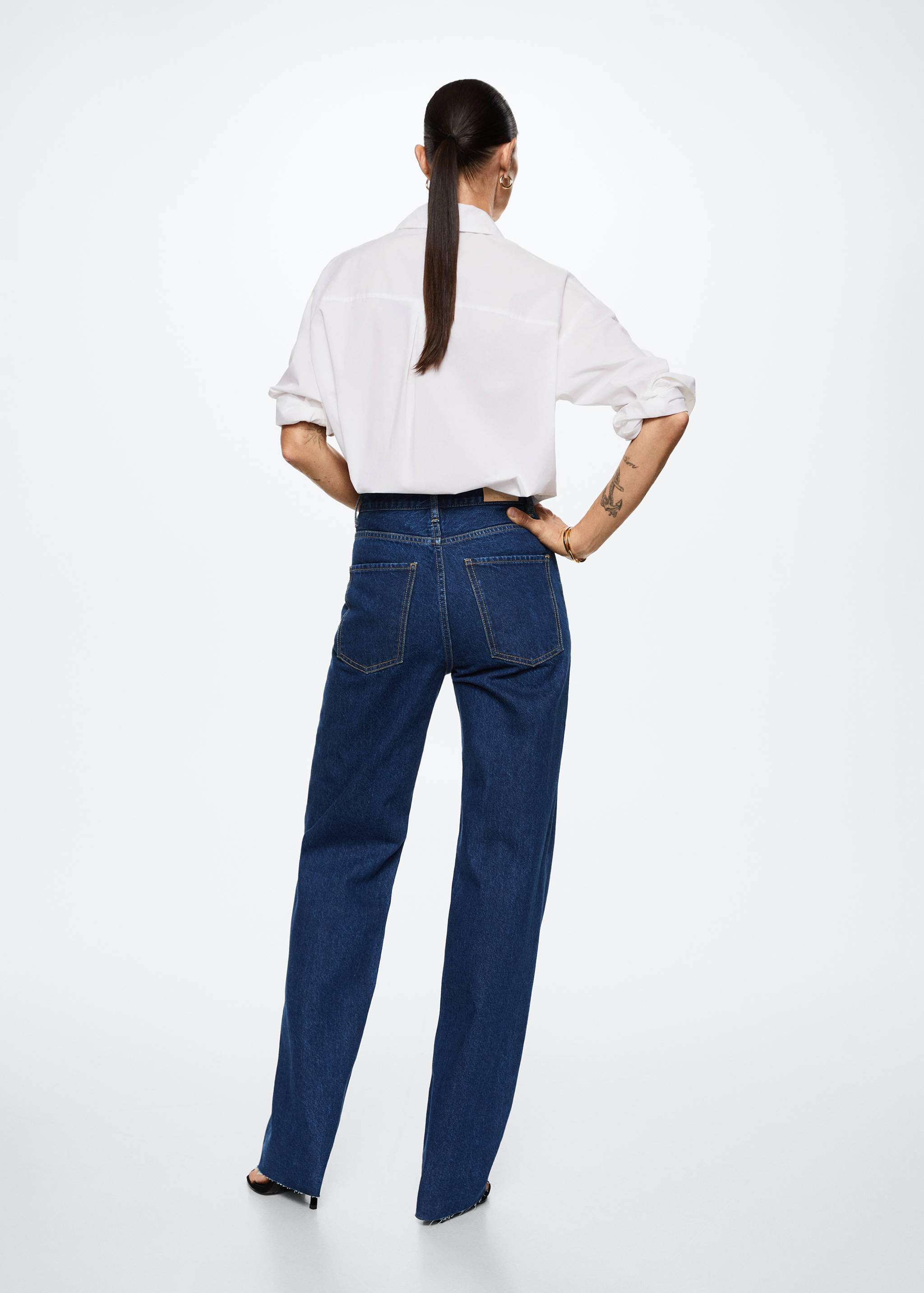 High-waisted wideleg jeans - Reverse of the article
