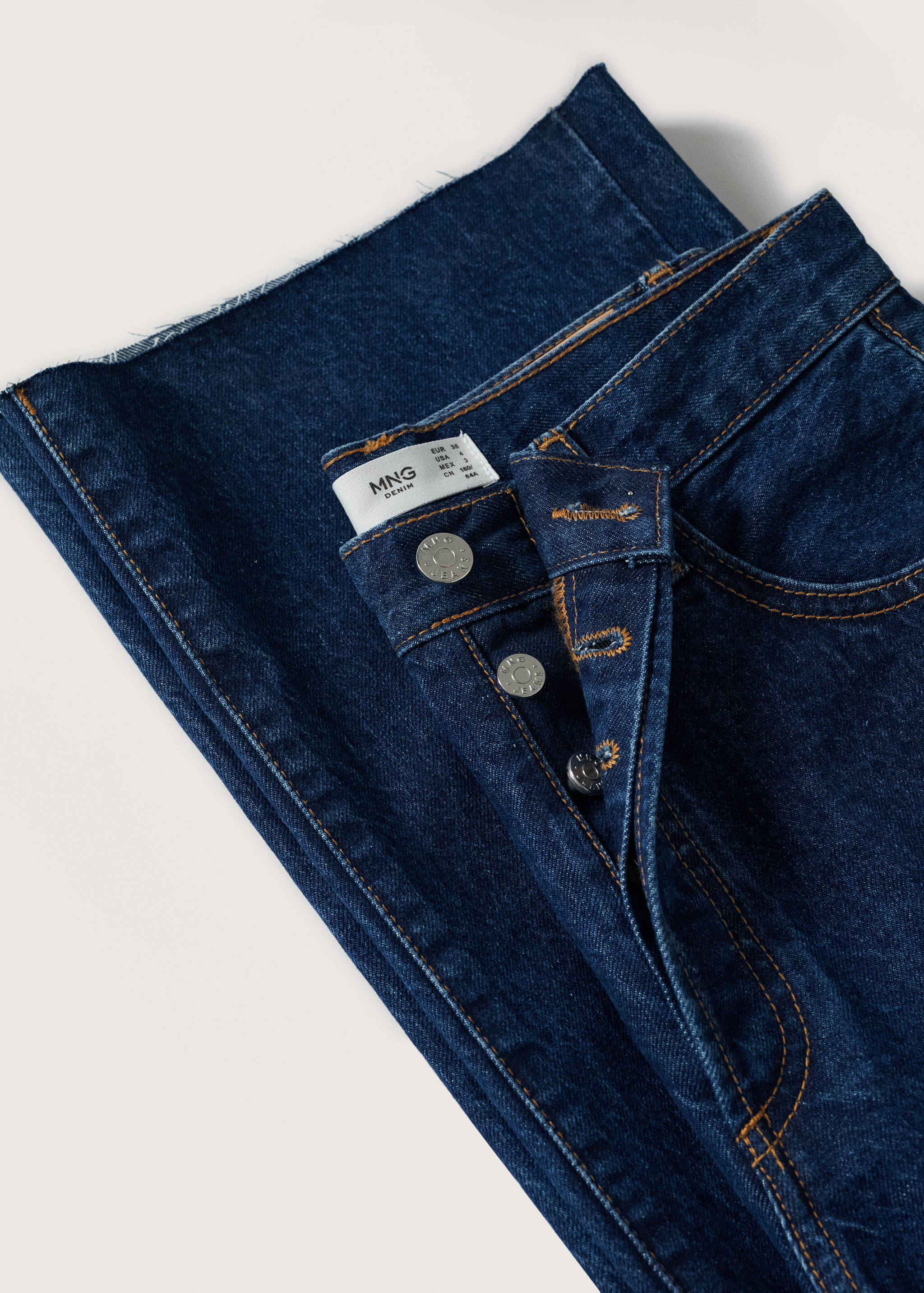 High-waisted wideleg jeans - Details of the article 8