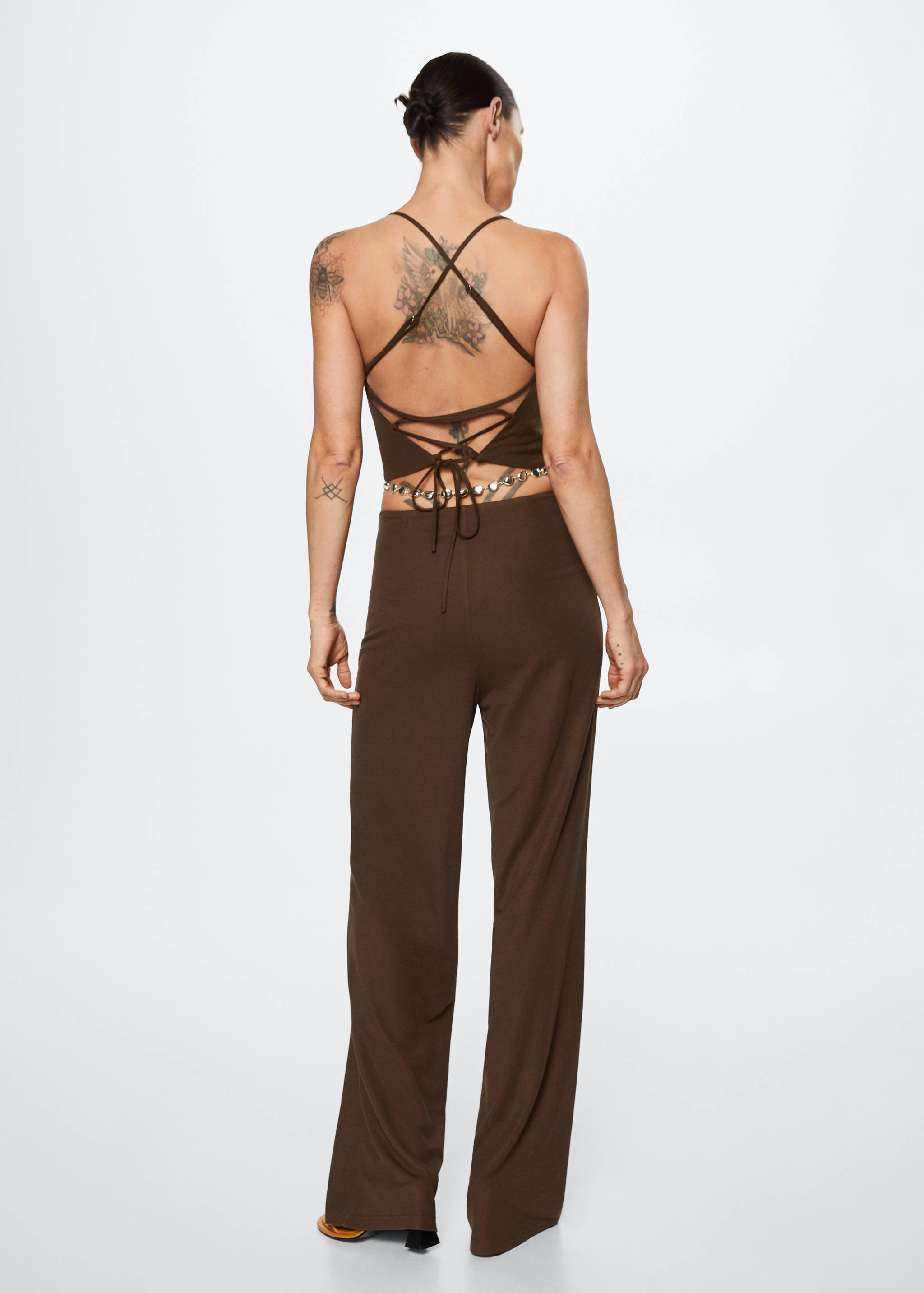 Pantalón palazzo fluido - Reverso del artículo