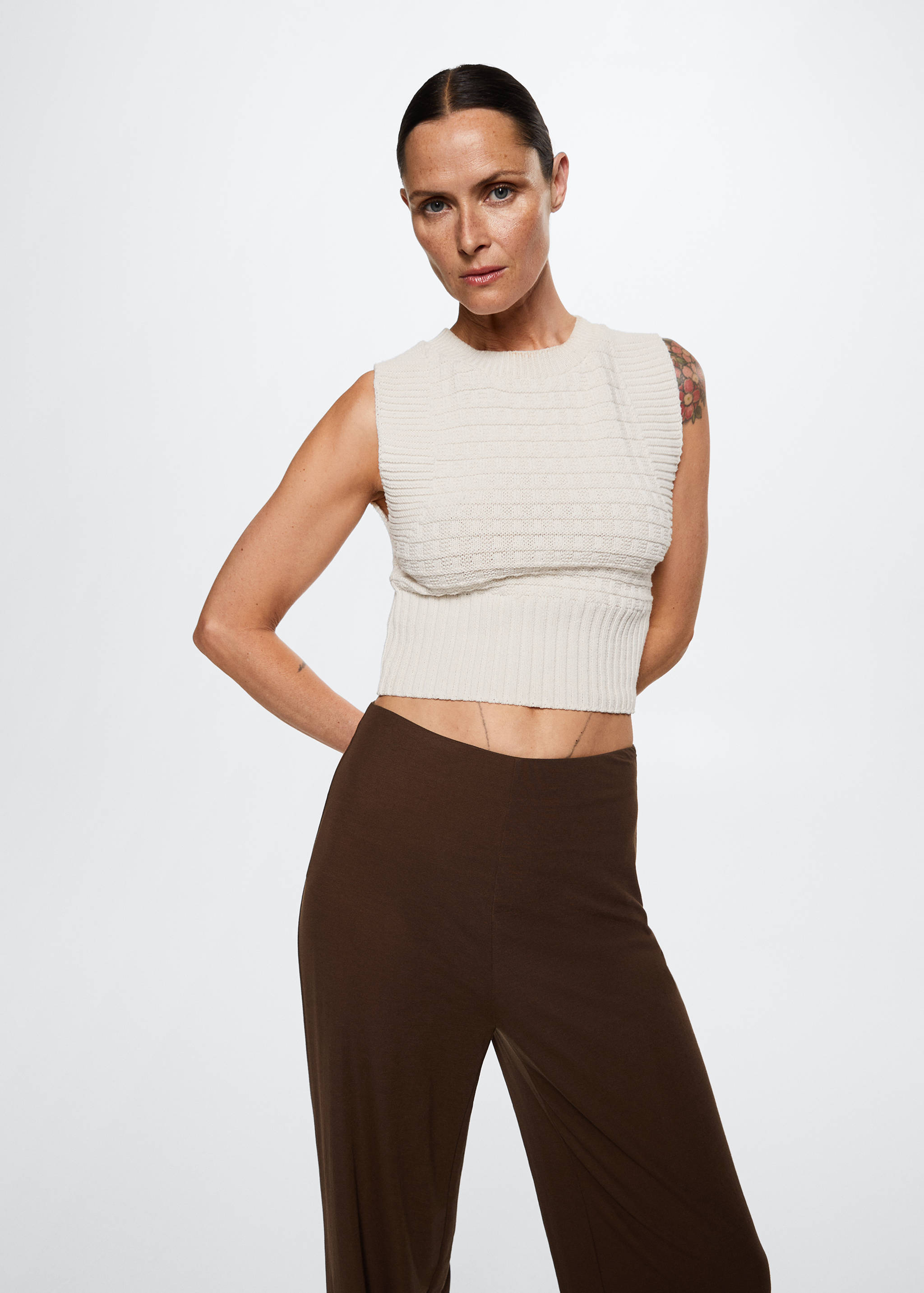 Pantalón palazzo fluido - Detalle del artículo 1