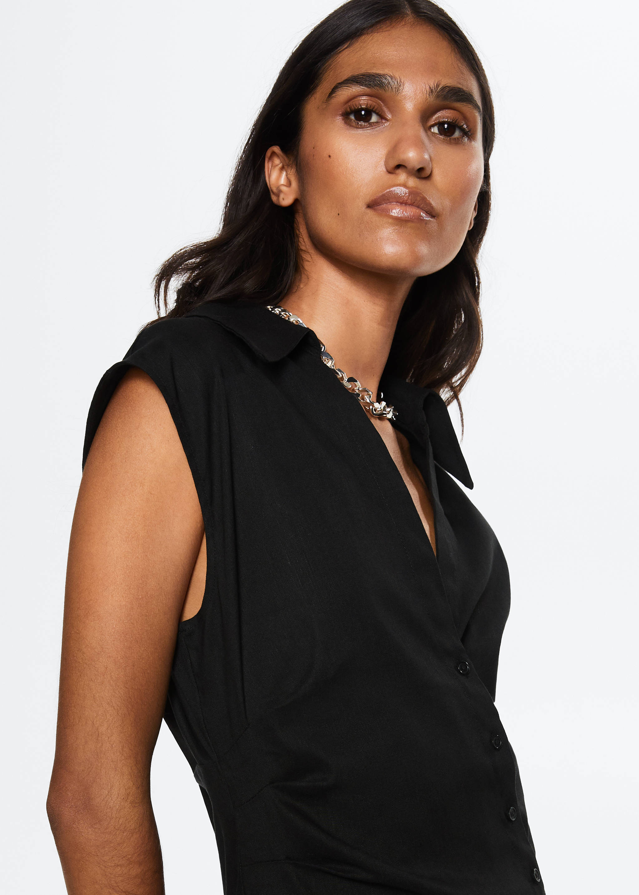 Vestit camiser barreja lli - Detall de l'article 2