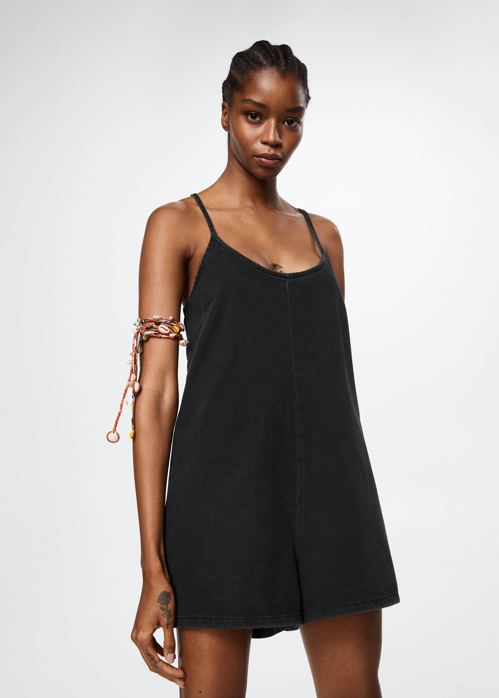 Denim cotton jumpsuit - Medium plane