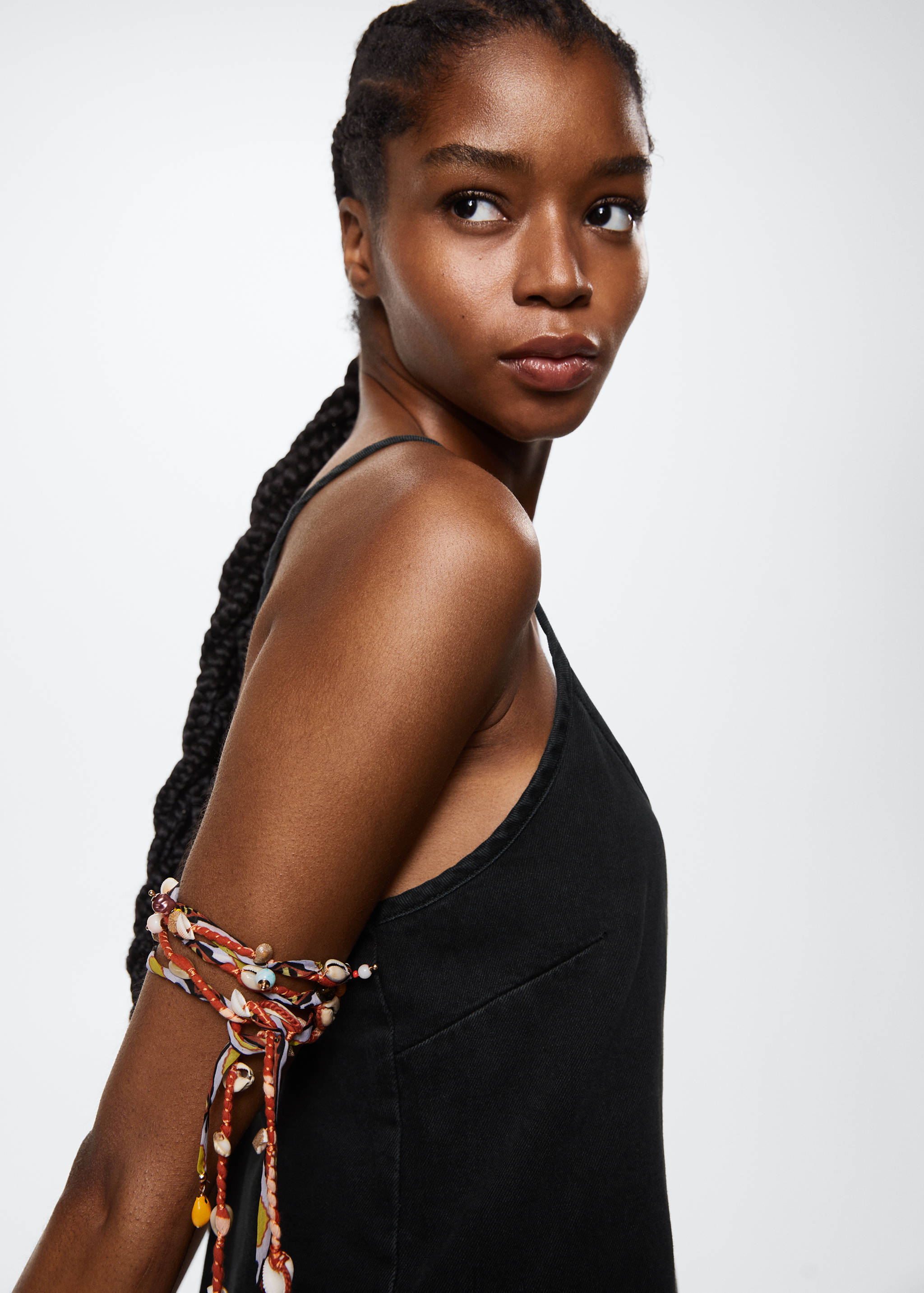 Denim cotton jumpsuit - Details of the article 1