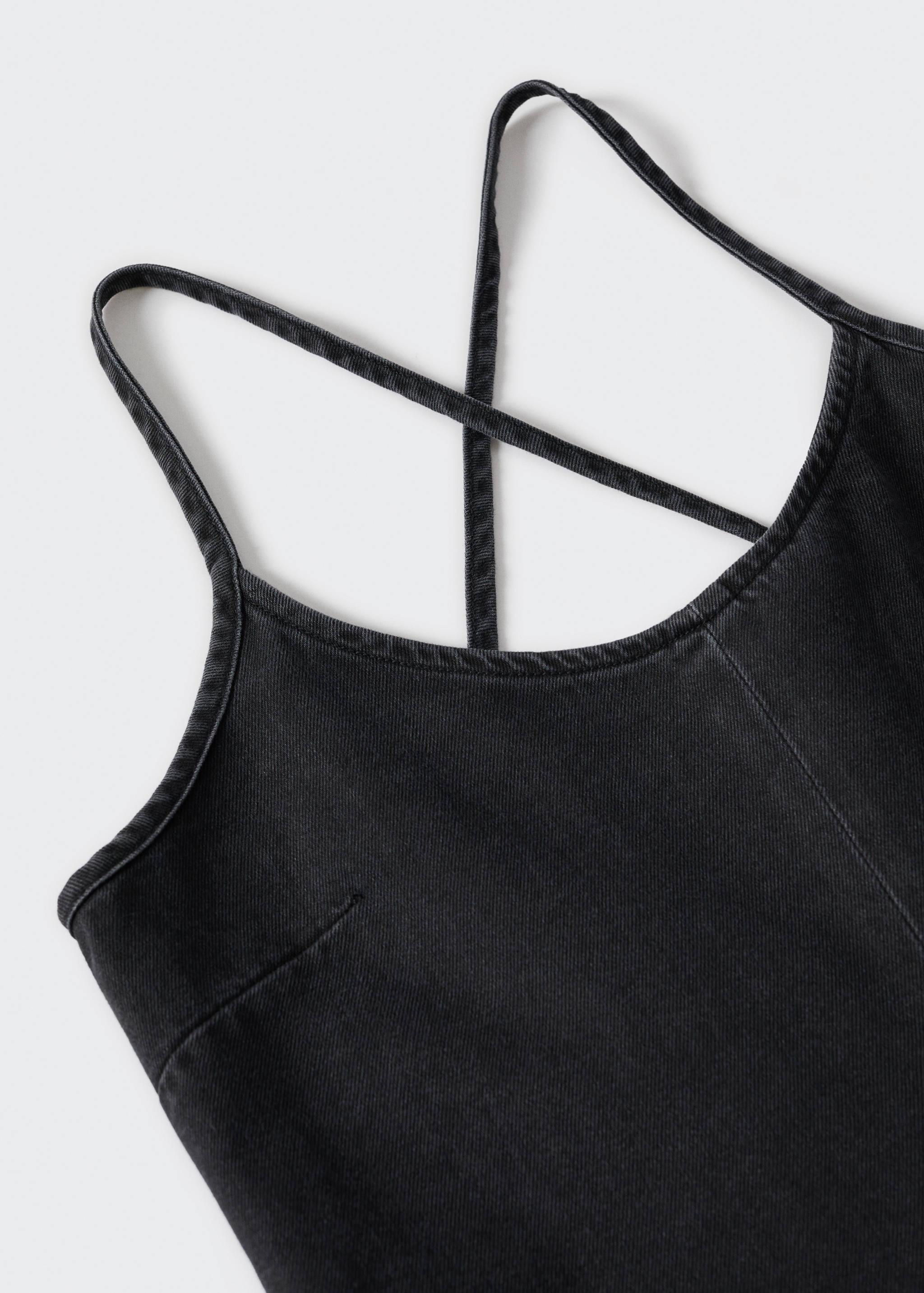 Denim cotton jumpsuit - Details of the article 8