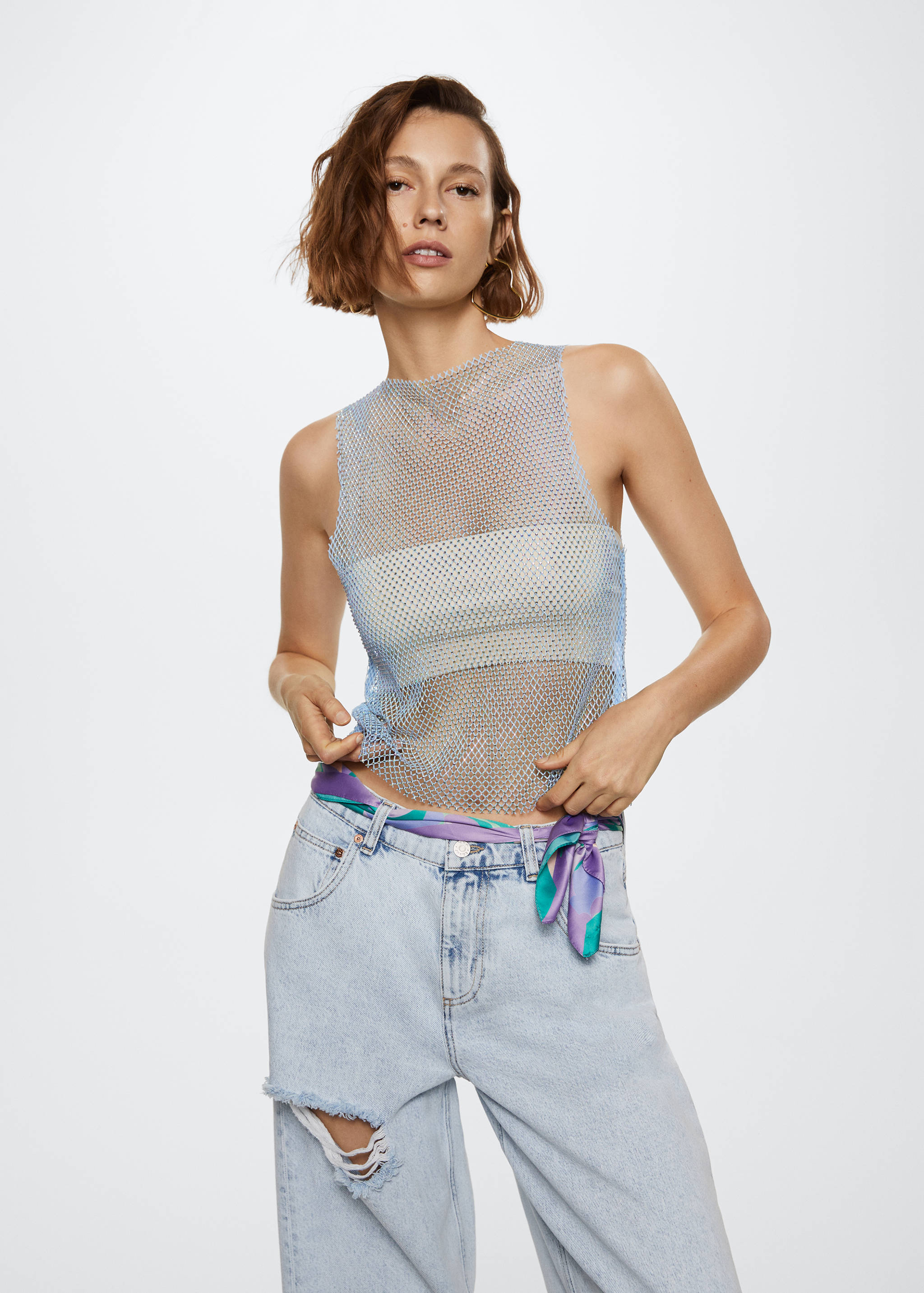 Top strass  - Plano medio