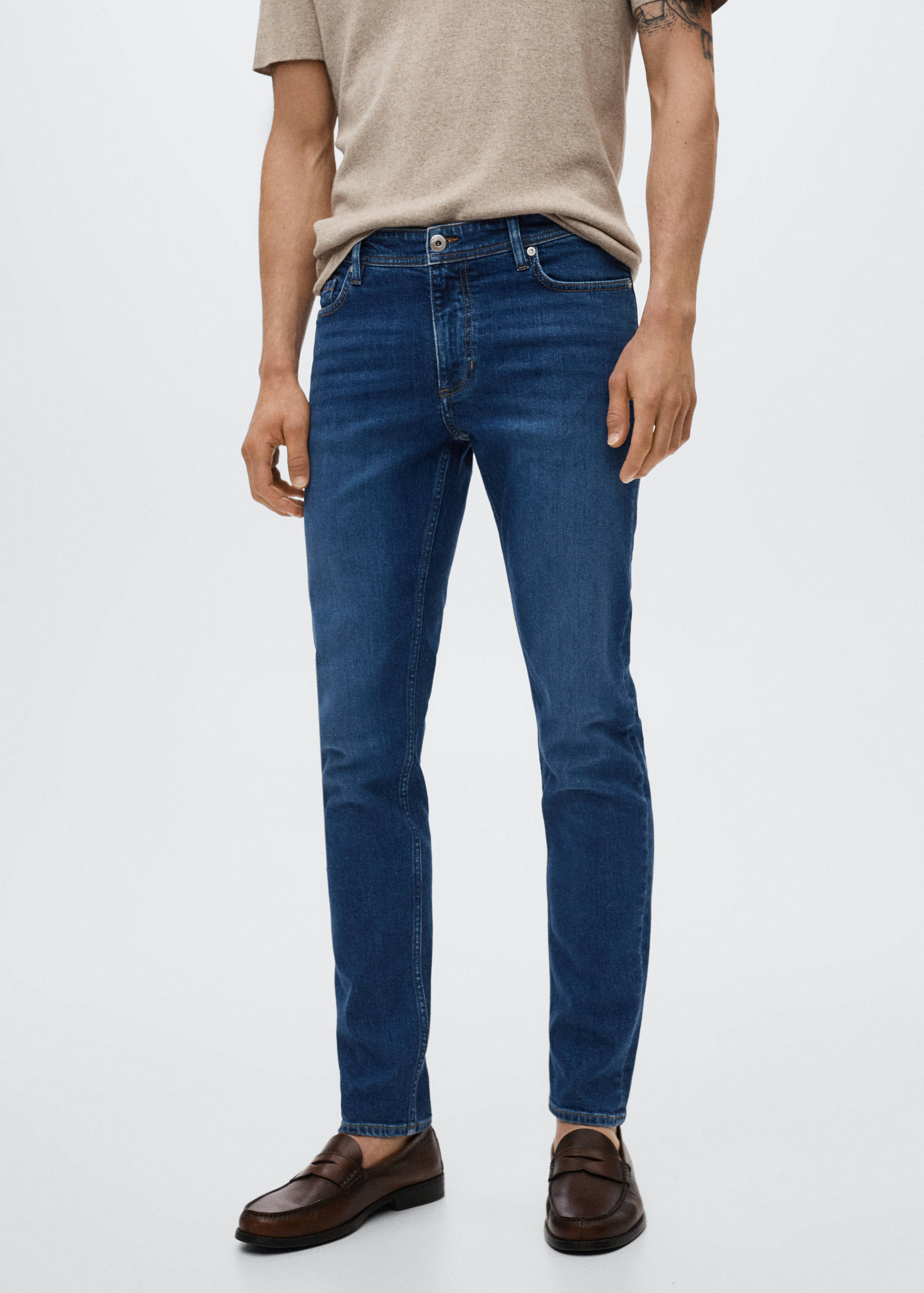 Jan slim-fit jeans - Medium plane