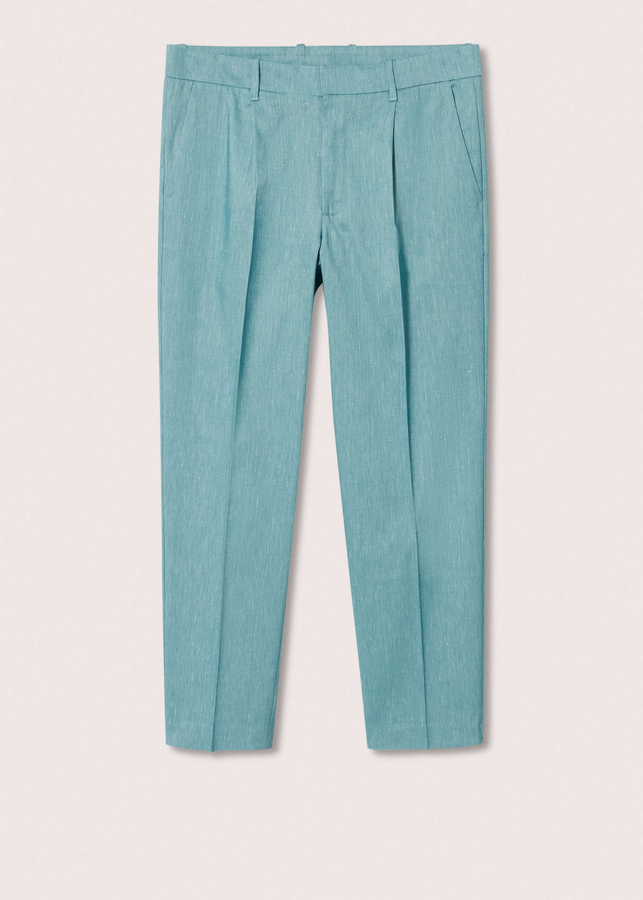 Pleated linen trousers - Article without model
