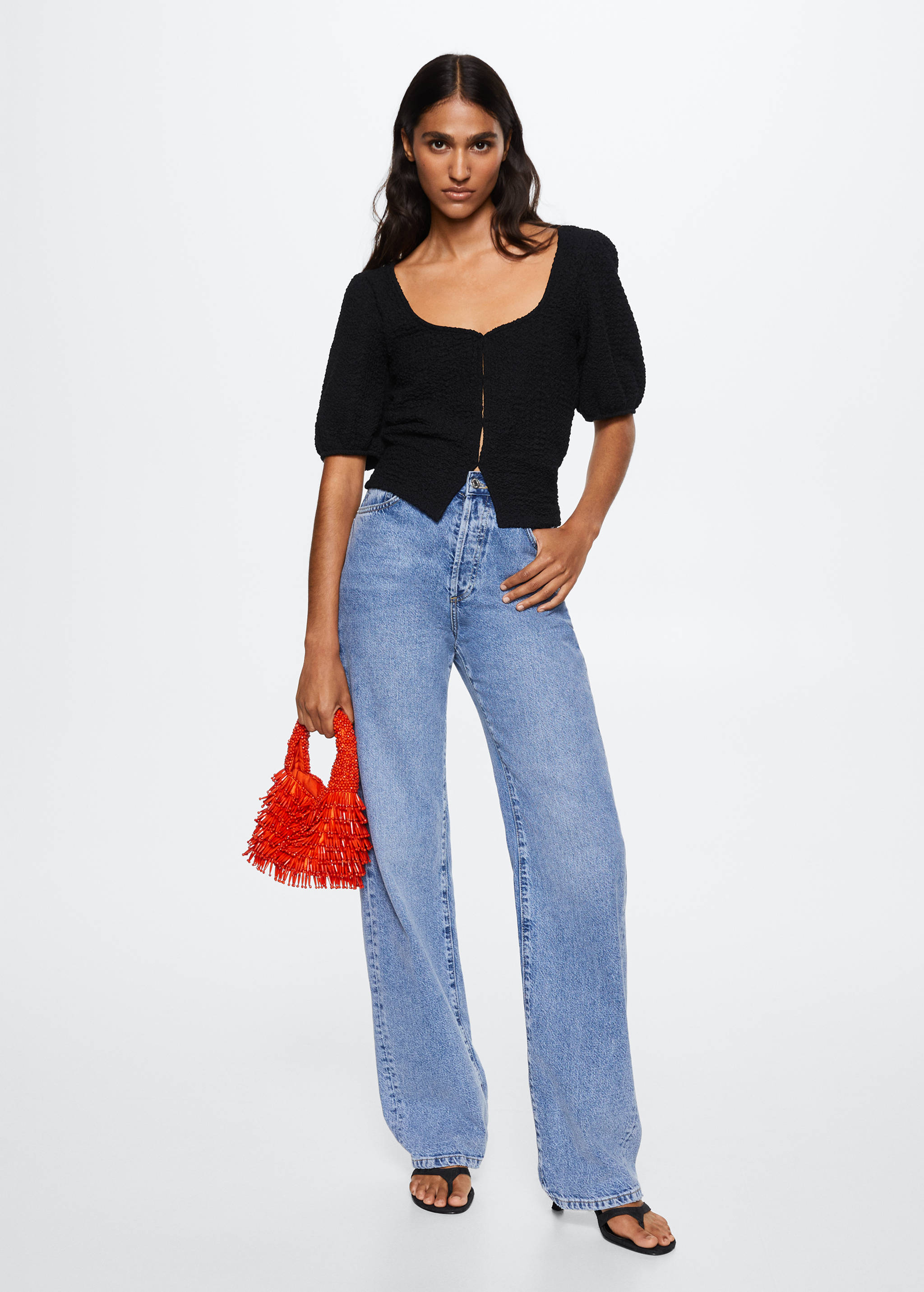 Textured knit top - General plane
