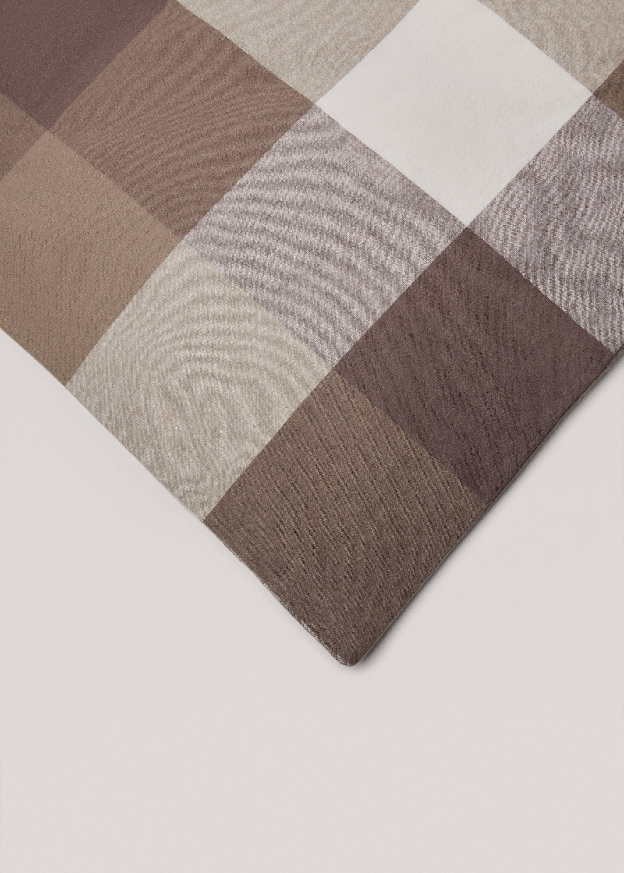 Check flannel duvet cover Bed 135/140cm - Details of the article 3