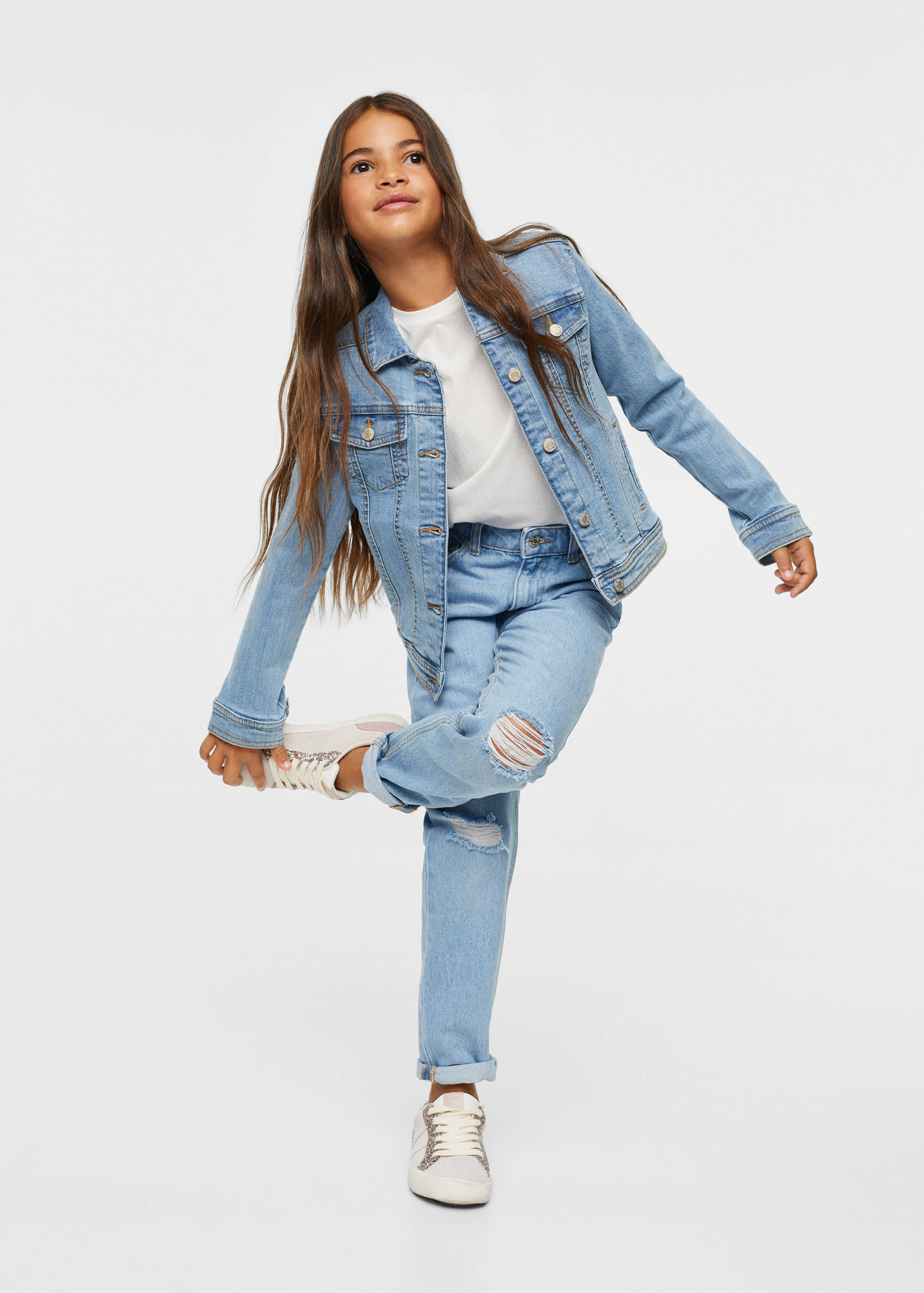 Pockets denim jacket - General plane