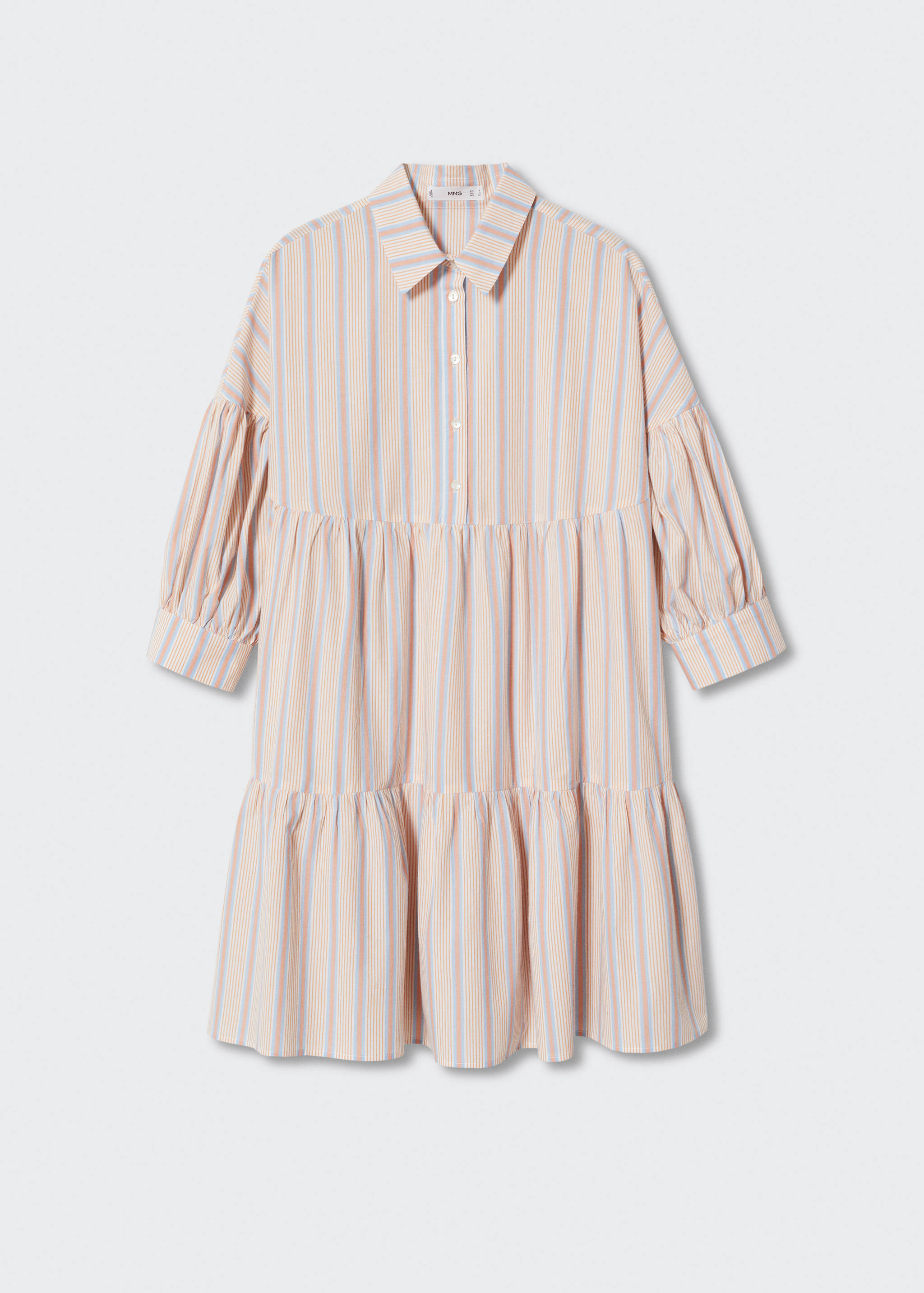 Gestreiftes Baumwollkleid - Artikel ohne Model