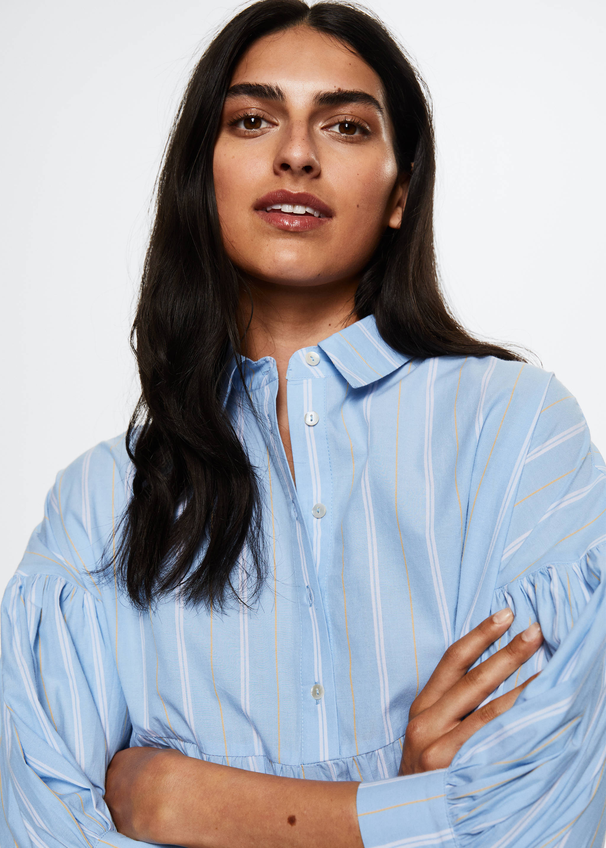 Gestreiftes Baumwollkleid - Detail des Artikels 1