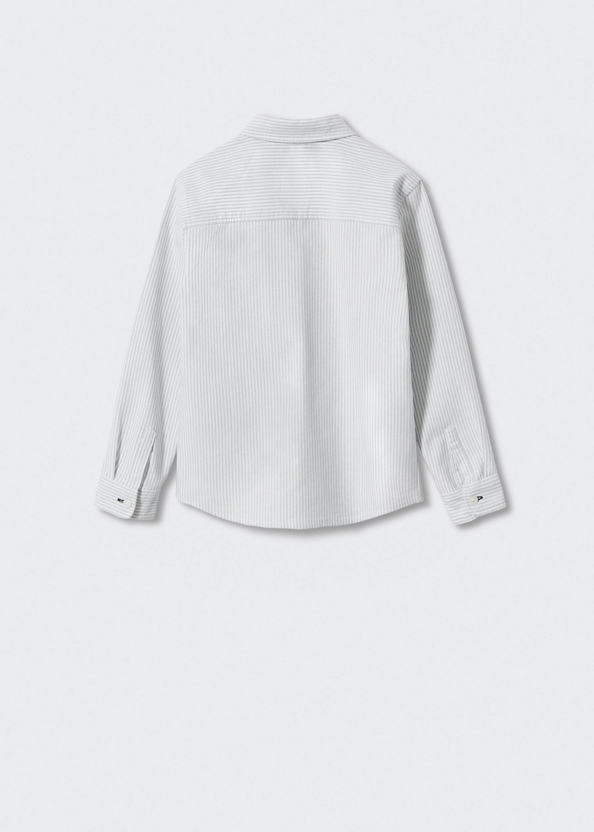 Camisa vestir cotó ratlles - Revers de l'article