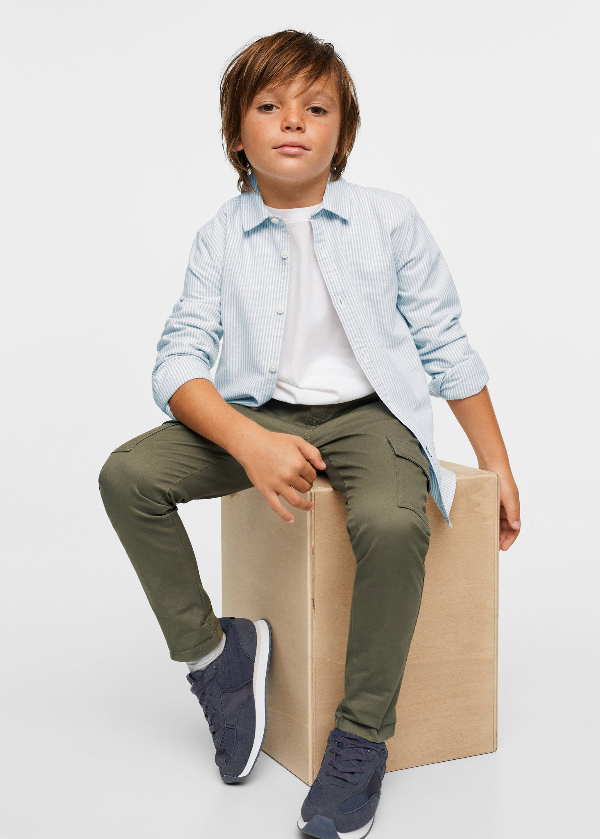 Camisa vestir cotó ratlles - Detall de l'article 2