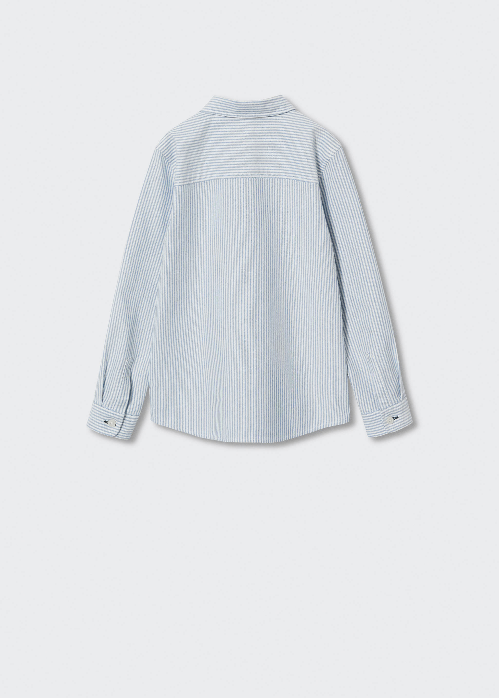 Camisa vestir cotó ratlles - Revers de l'article